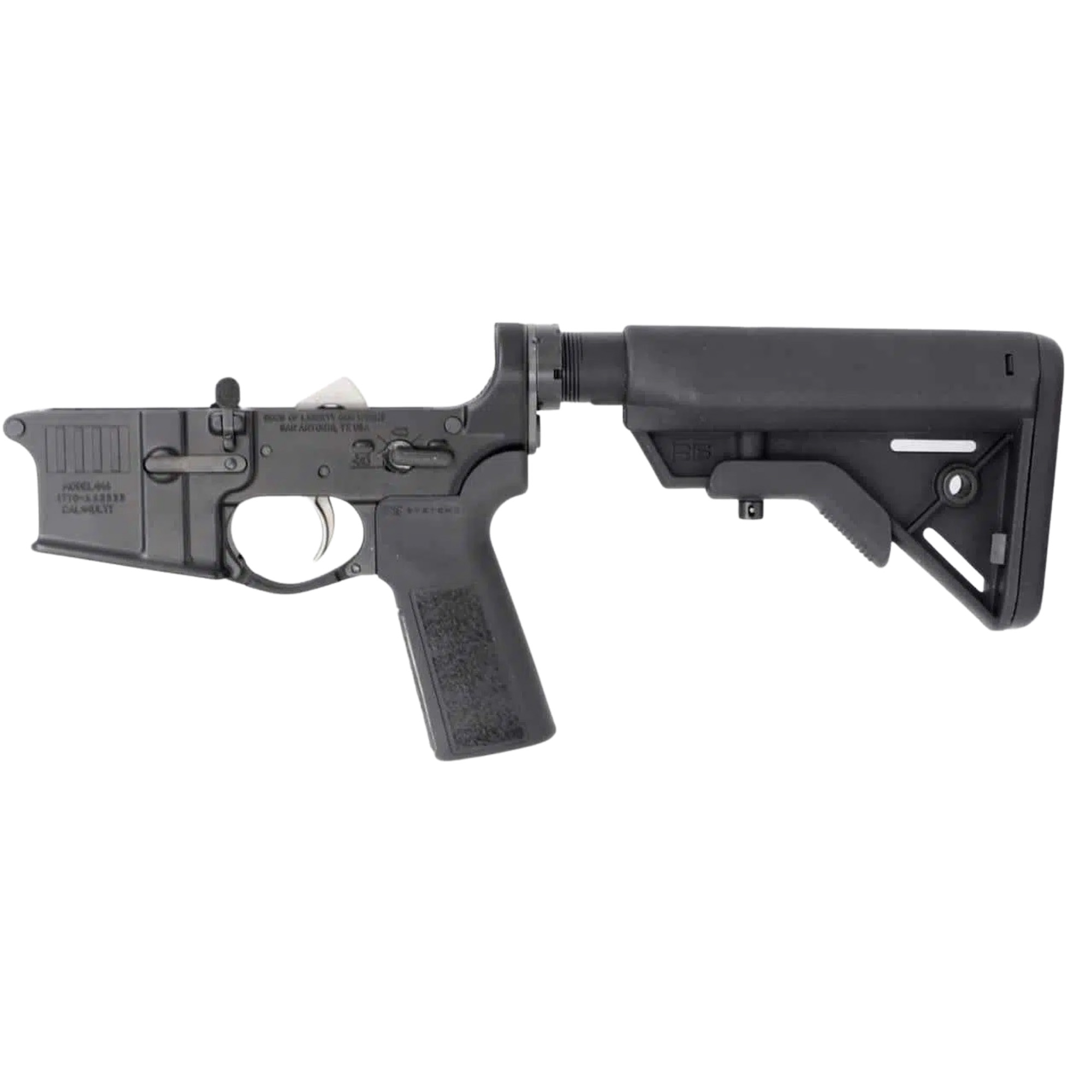 Sons of Liberty Gun Works (SOLGW) M4LOWERLFTA5BRAVO Complete Lower Receiver Multi – Black