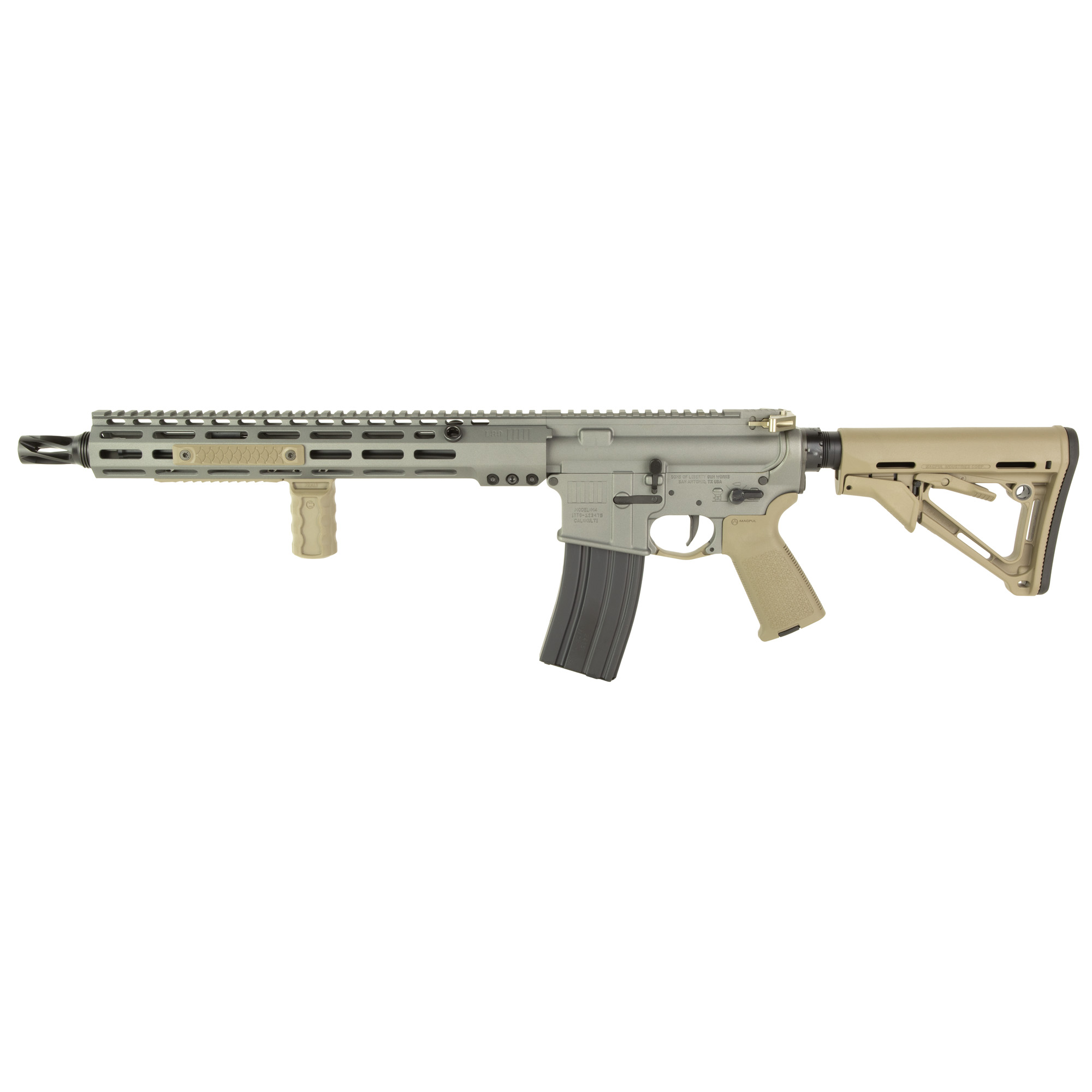 Sons of Liberty Gun Works (SOLGW) SAGE AR 13.7″ Pinned (16″ OAL) 5.56 NATO 30rd – Gray