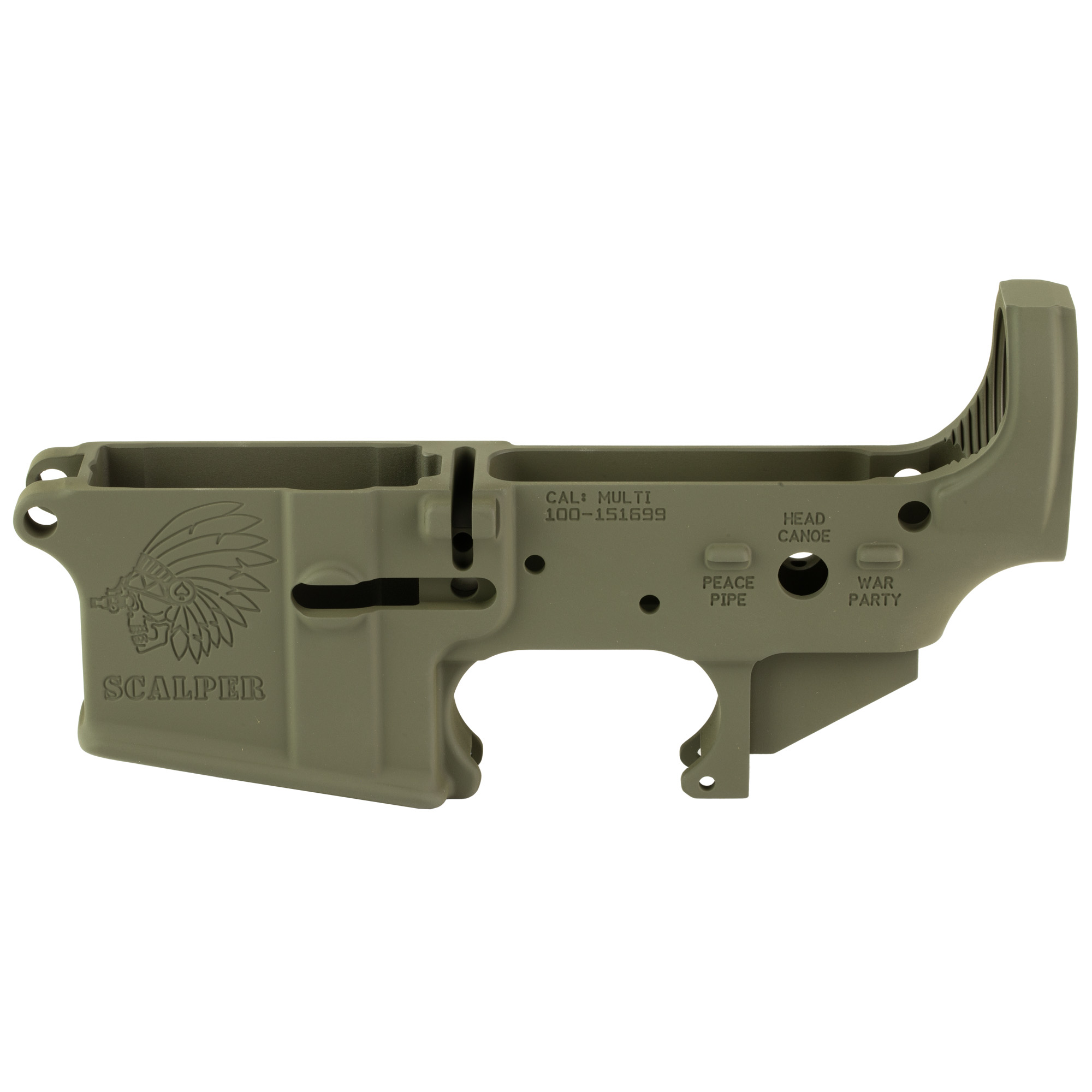 Sons of Liberty Gun Works (SOLGW) SCALPER Stripped Lower Receiver Multi – Olive Drab Green