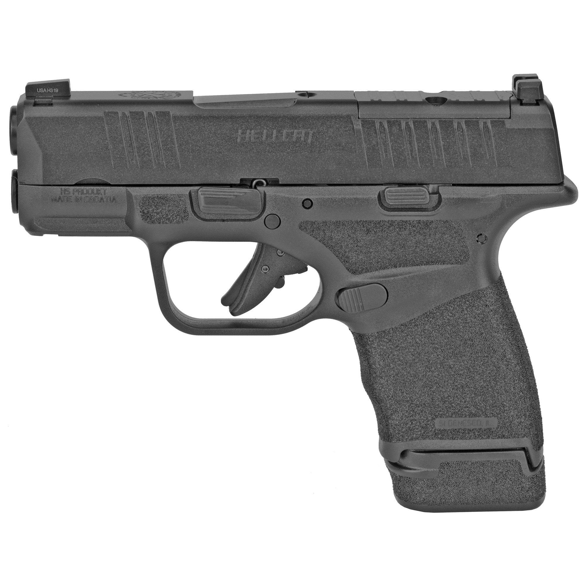 Springfield Hellcat OSP Striker Fired 3″ 9mm 13rd Tritium Night Sights – Black