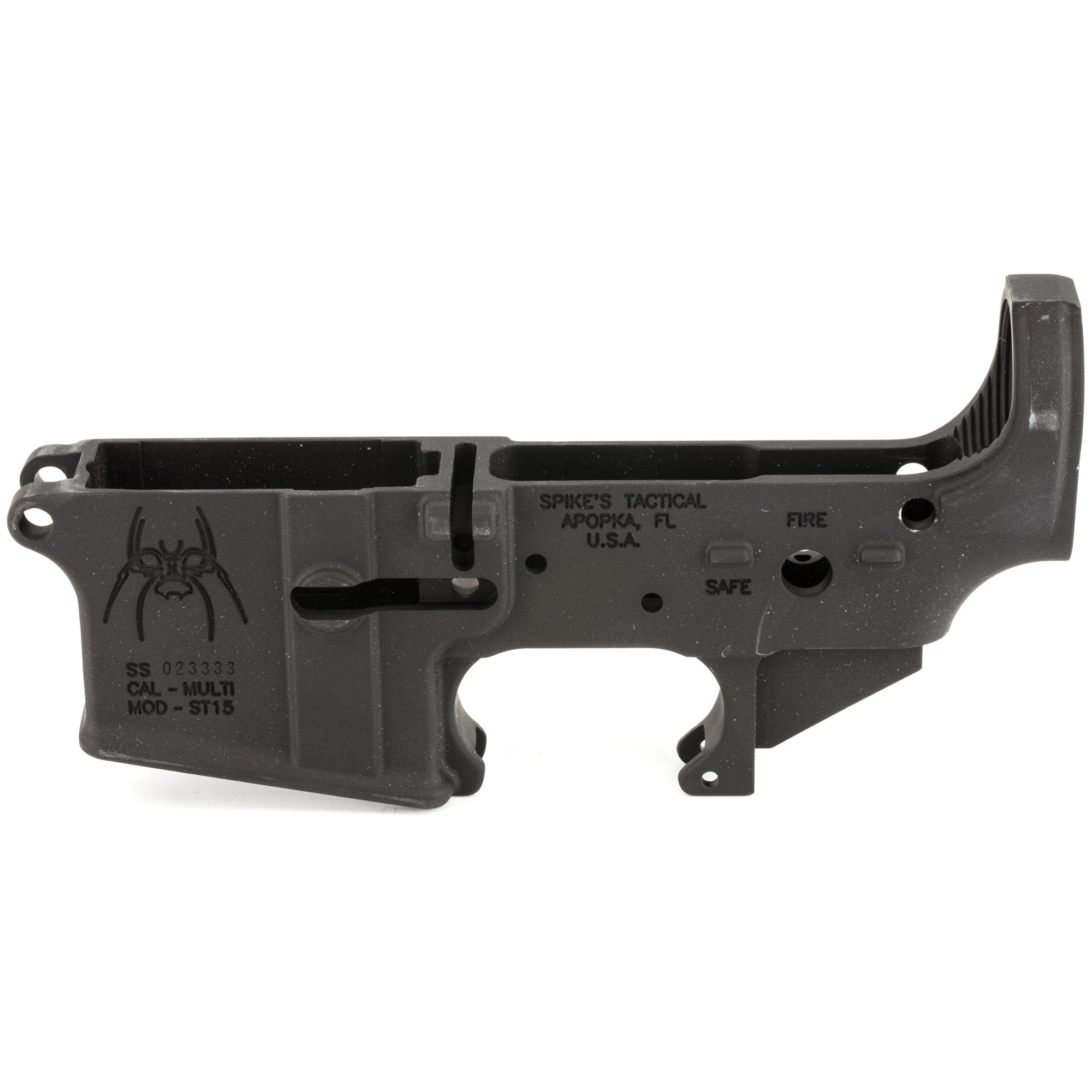 Spike’s Tactical STLS018 Fire/Safe Stripped Lower Receiver Multi – Black