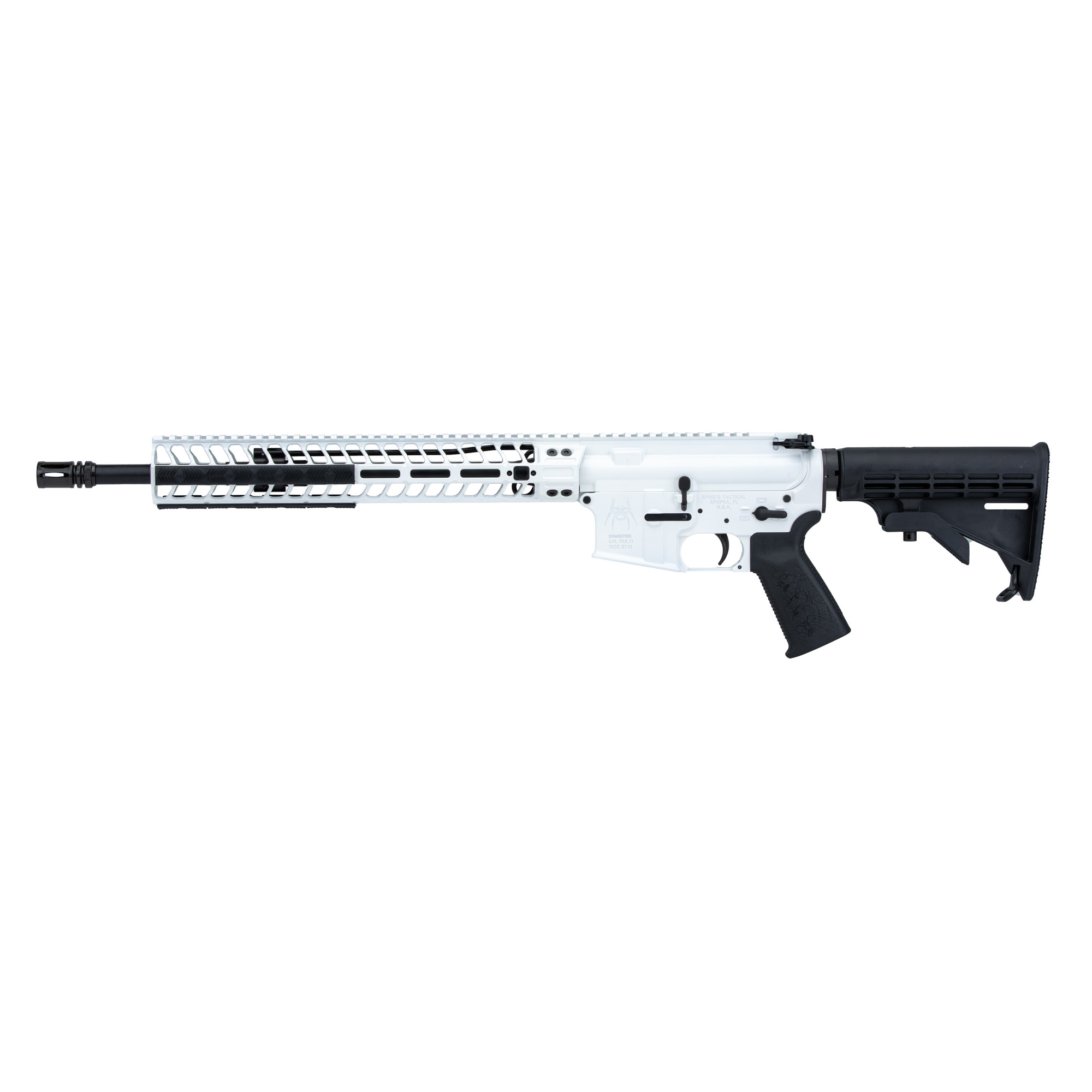 Spike’s Tactical 16″ Midlength AR 5.56 NATO Flat Top – White