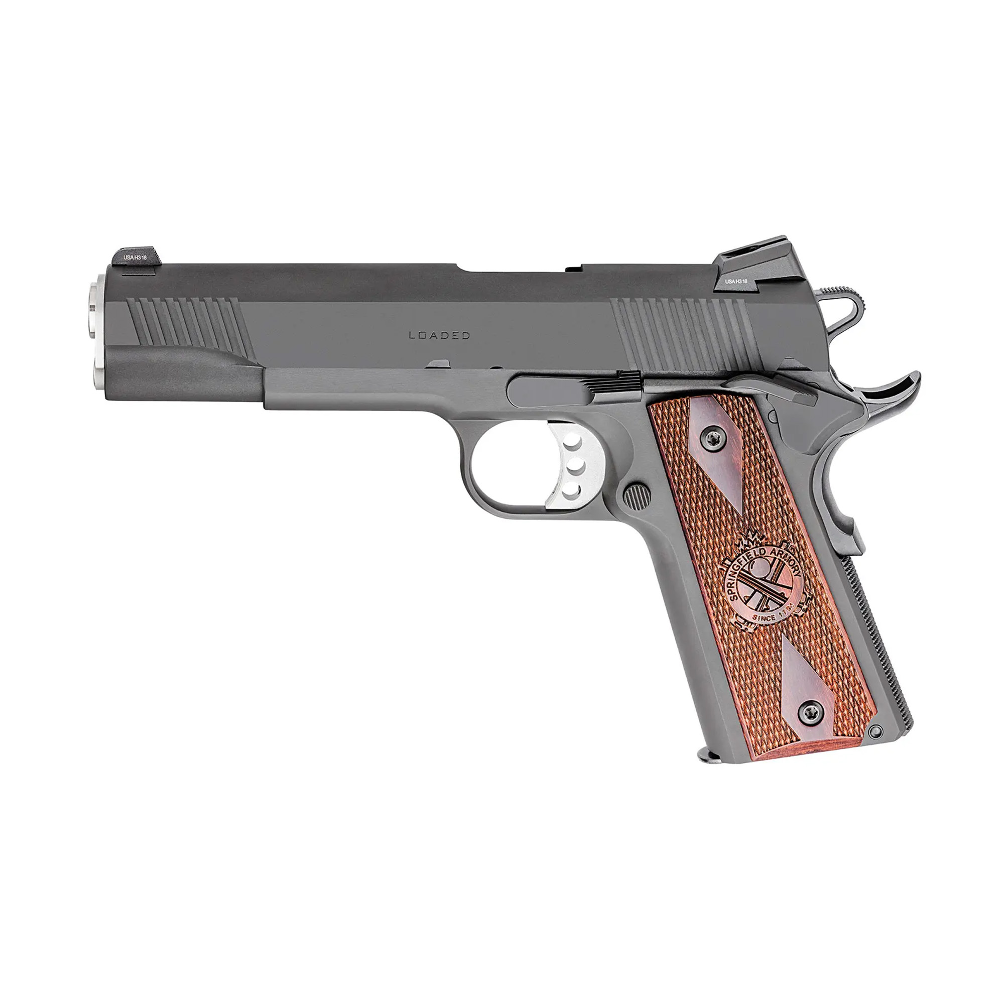 Springfield Loaded 1911 5″ 45 ACP 7rd Tritium Night Sights – Black