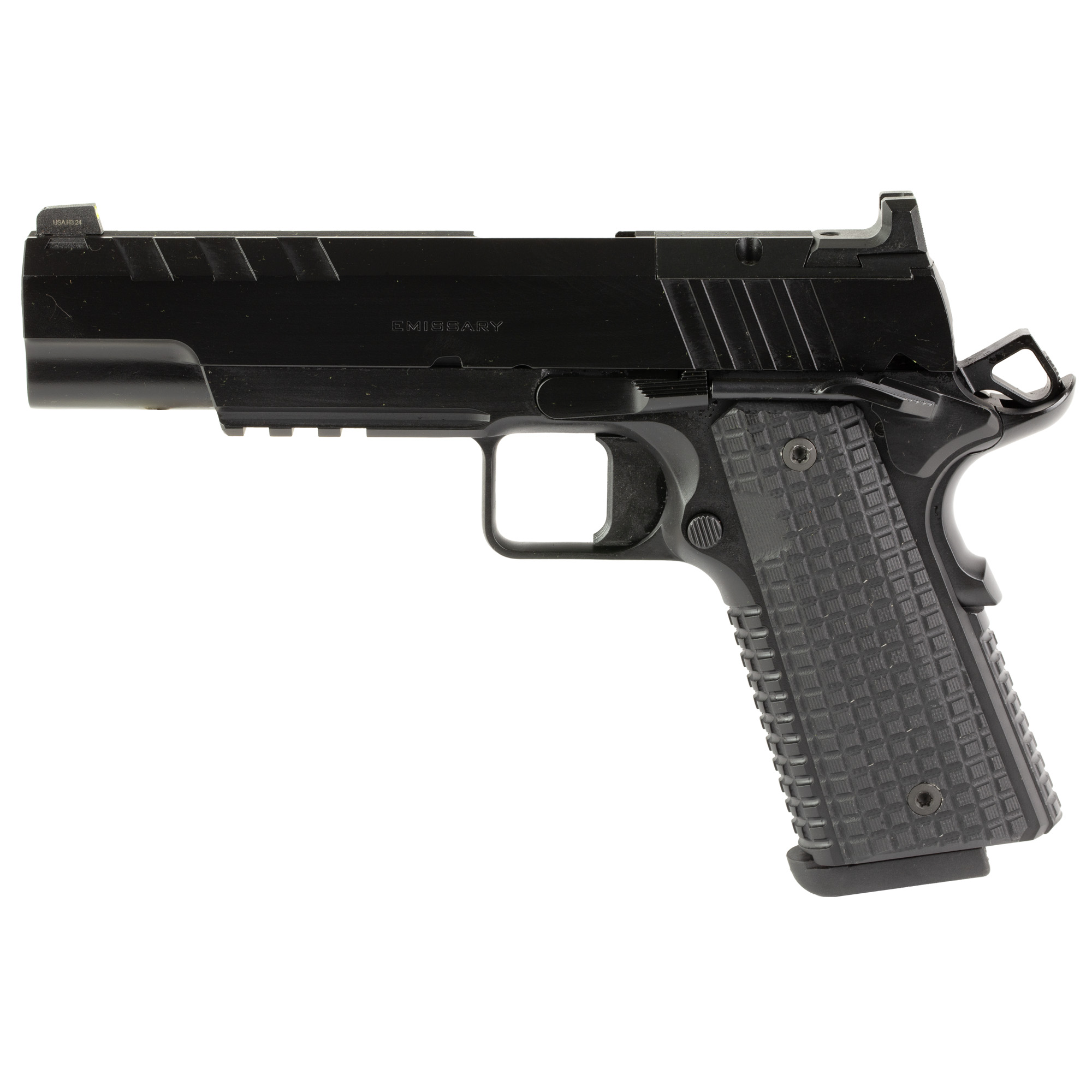 Springfield Emissary 1911 5″ 9mm 9rd Tritium Night Sights – Black