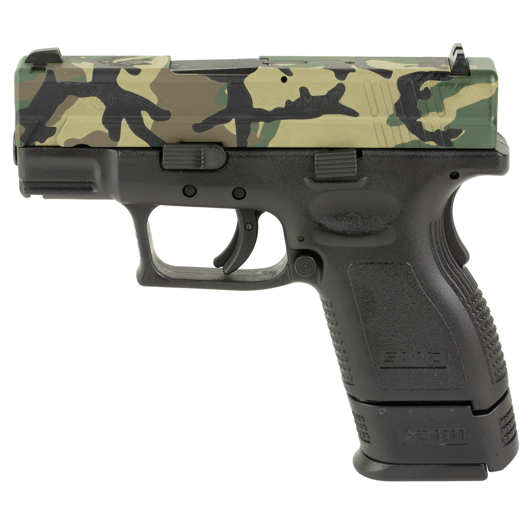 Springfield XD Striker Fired 3″ 9mm 16rd Fixed Sights – Woodland Camo