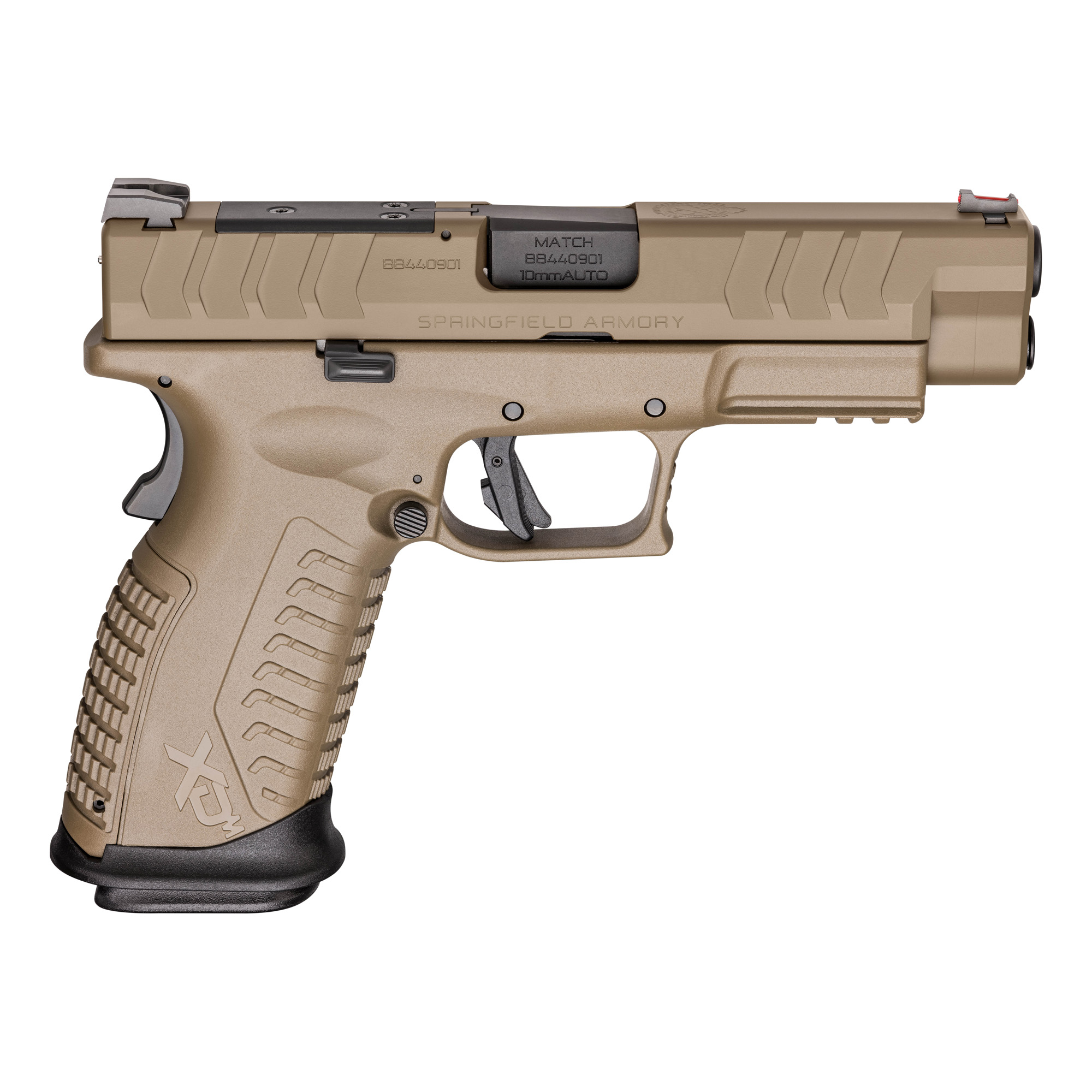 Springfield XDM Elite Striker Fired 4.5″ 10mm 16rd Fiber Optic Front Sight – Desert Flat Dark Earth