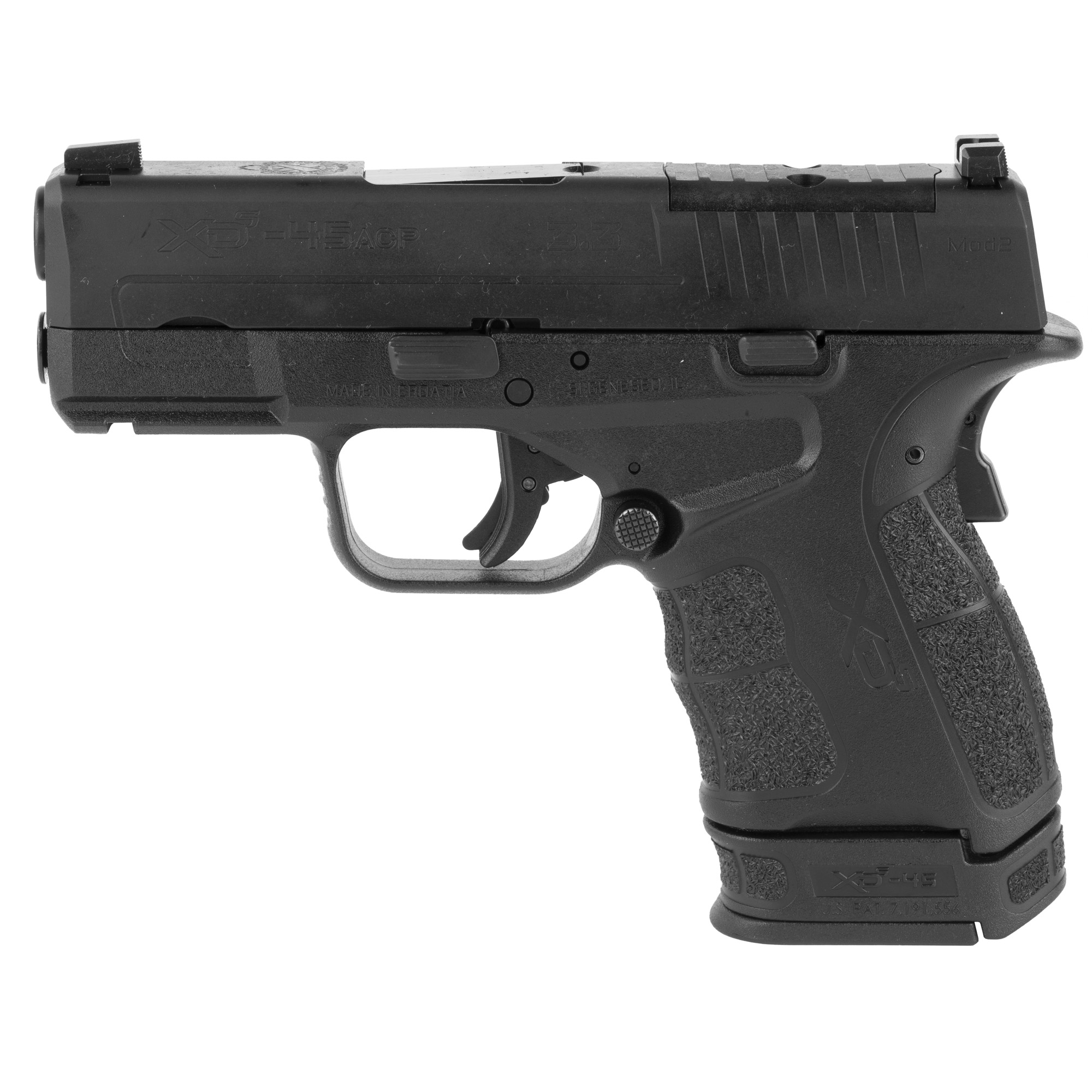 Springfield XDS-Mod.2 OSP Striker Fired 3.3″ 45 ACP 6rd Fixed Sights – Black