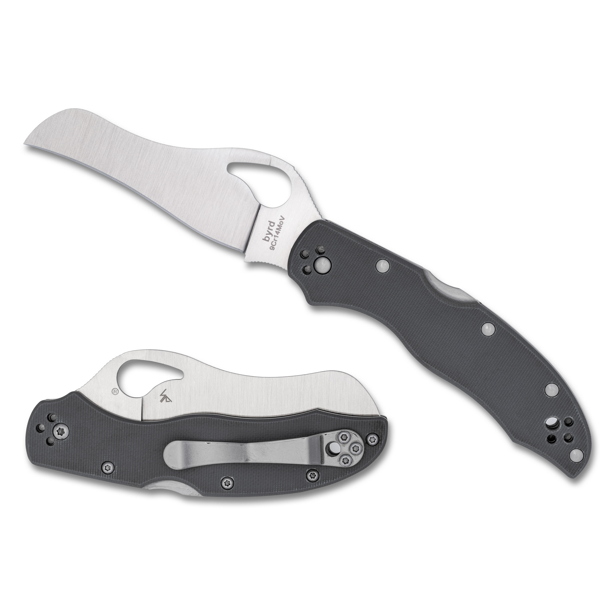 Spyderco Gooney 9Cr14MoV Folding Knife 3.46″ – Silver