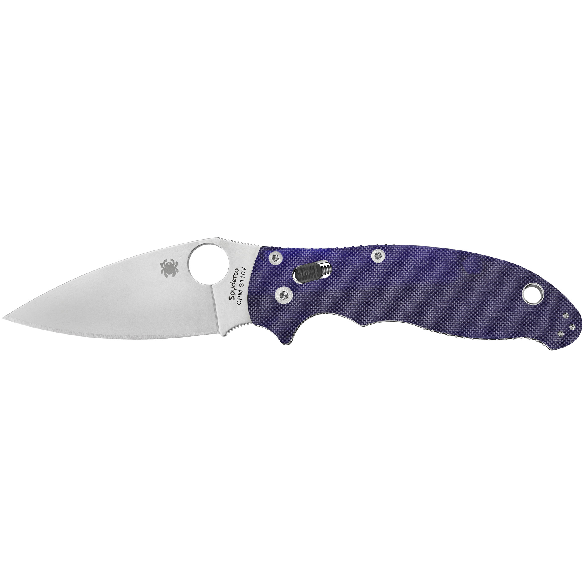 Spyderco Manix 2 CPM-S110V Folding Knife 3.375″ – Dark Blue