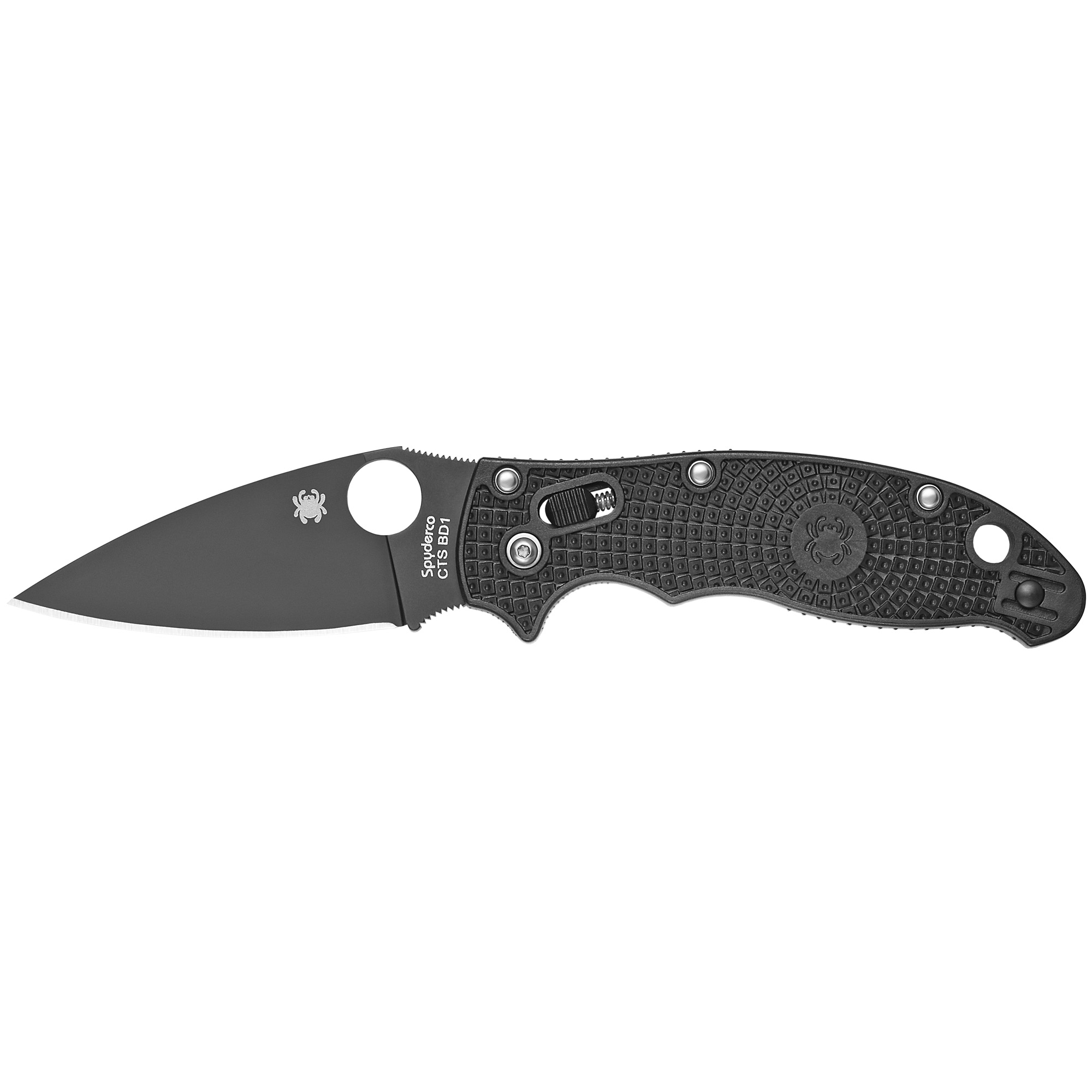 Spyderco Manix 2 CTS BD1N Folding Knife 3.375″ – Black