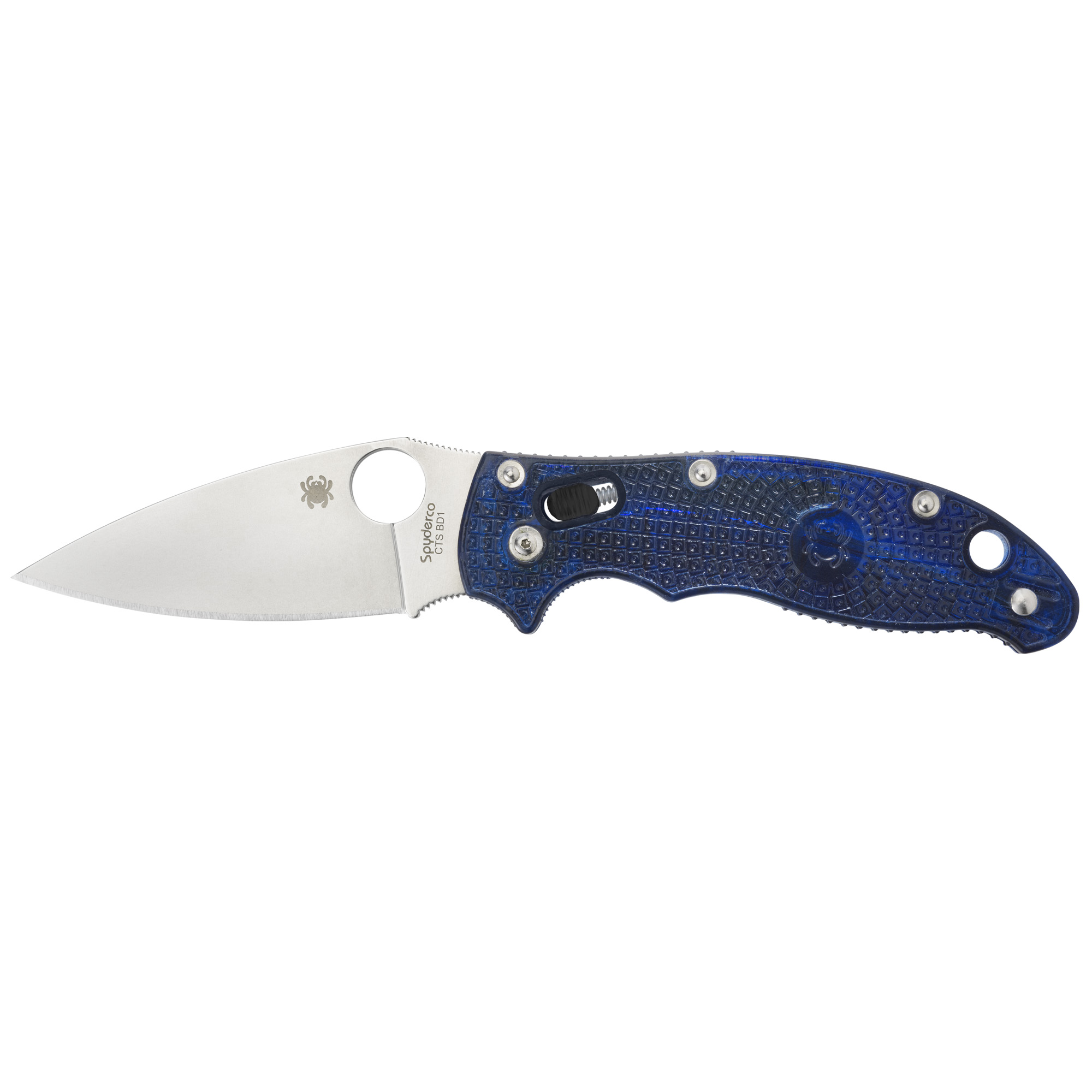 Spyderco Manix 2 CTS BD1N Folding Knife 3.375″ – Blue