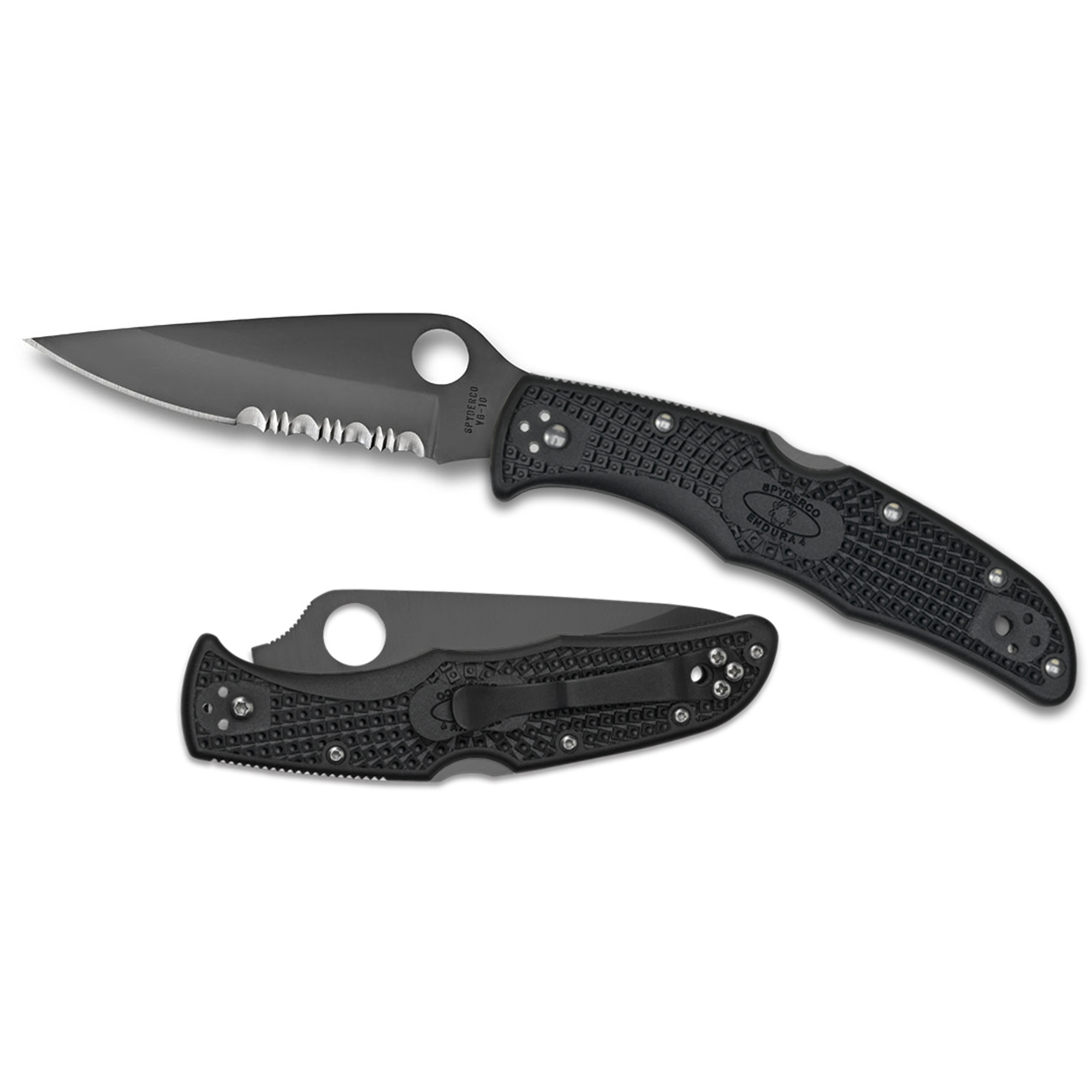 Spyderco Endura 4 Lightweight VG-10 Folding Knife 3.375″ – Black