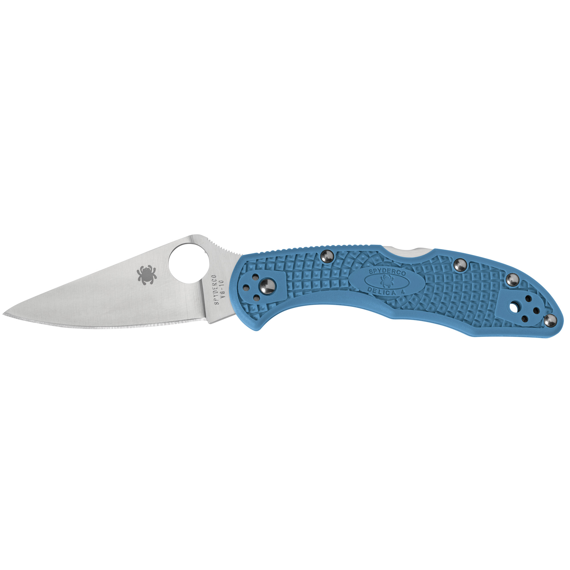 Spyderco Delica4 VG-10 Folding Knife 2.9″ – Blue