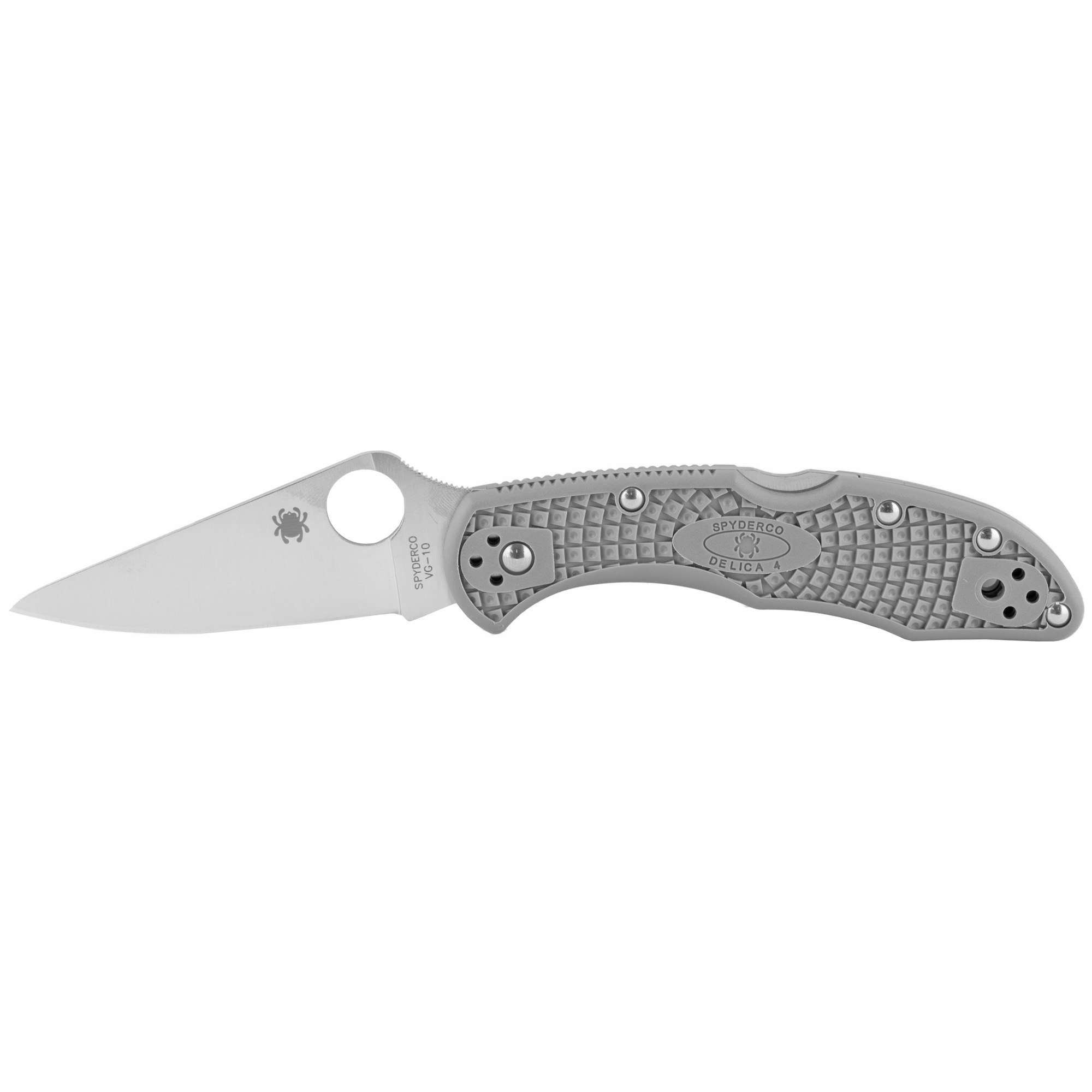 Spyderco Delica4 Lightweight VG-10 Folding Knife 2.875″ – Silver