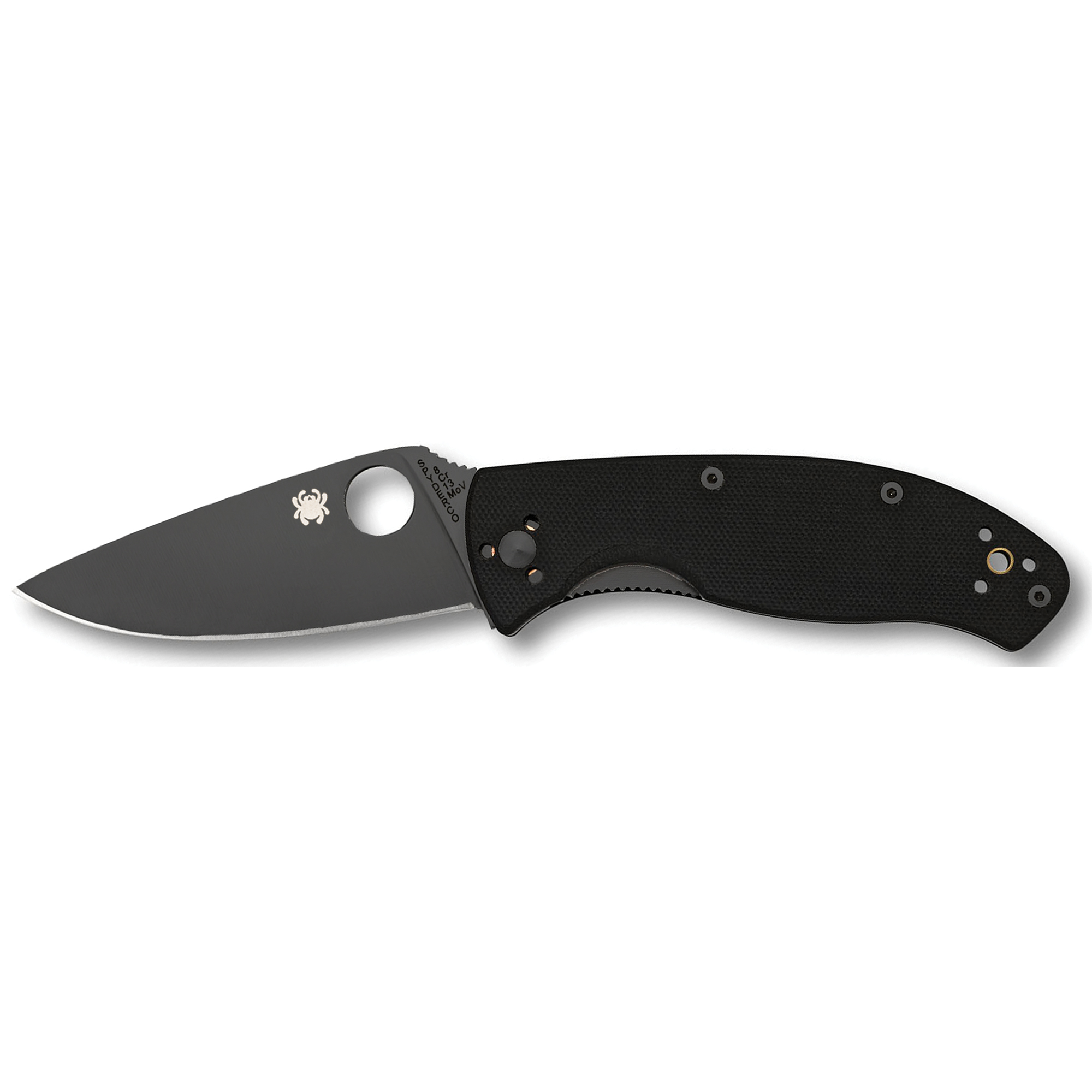 Spyderco Tenacious 8Cr13MoV Folding Knife 3.38″ – Black