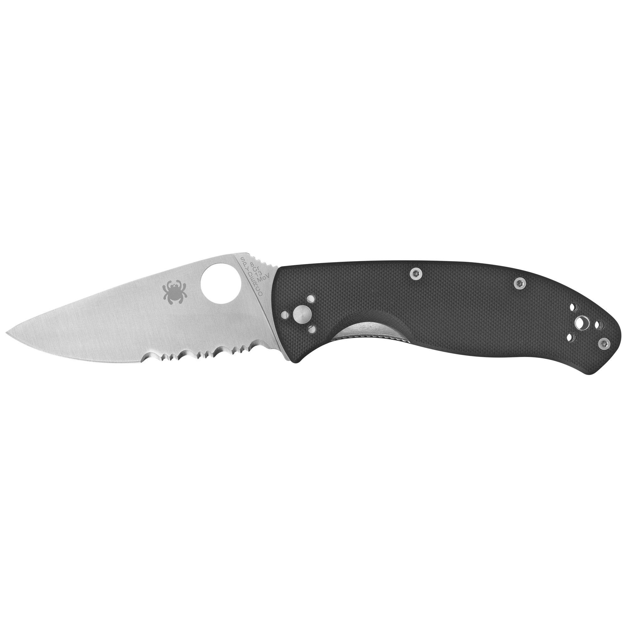 Spyderco Tenacious 8Cr13MoV Folding Knife 3.39″ – Silver