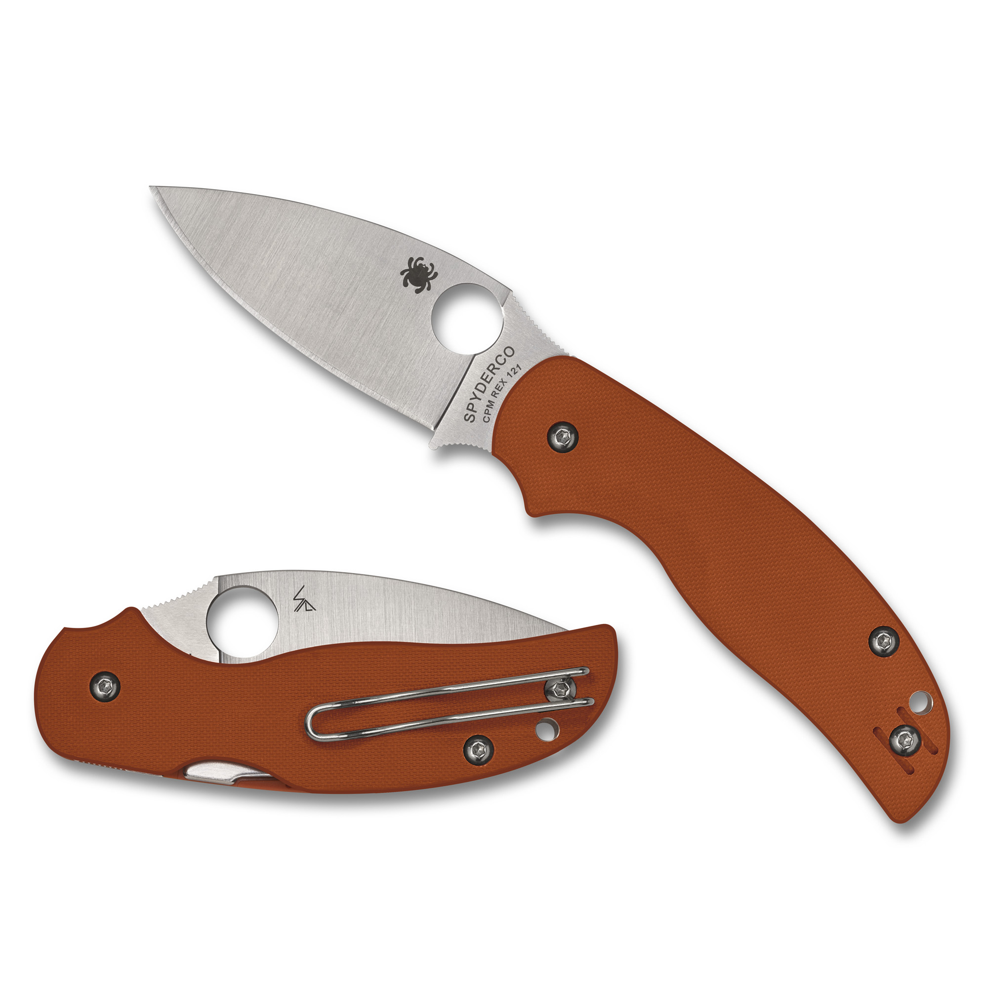 Spyderco Sage 5 CPM REX 121 Folding Knife 3″ – Silver