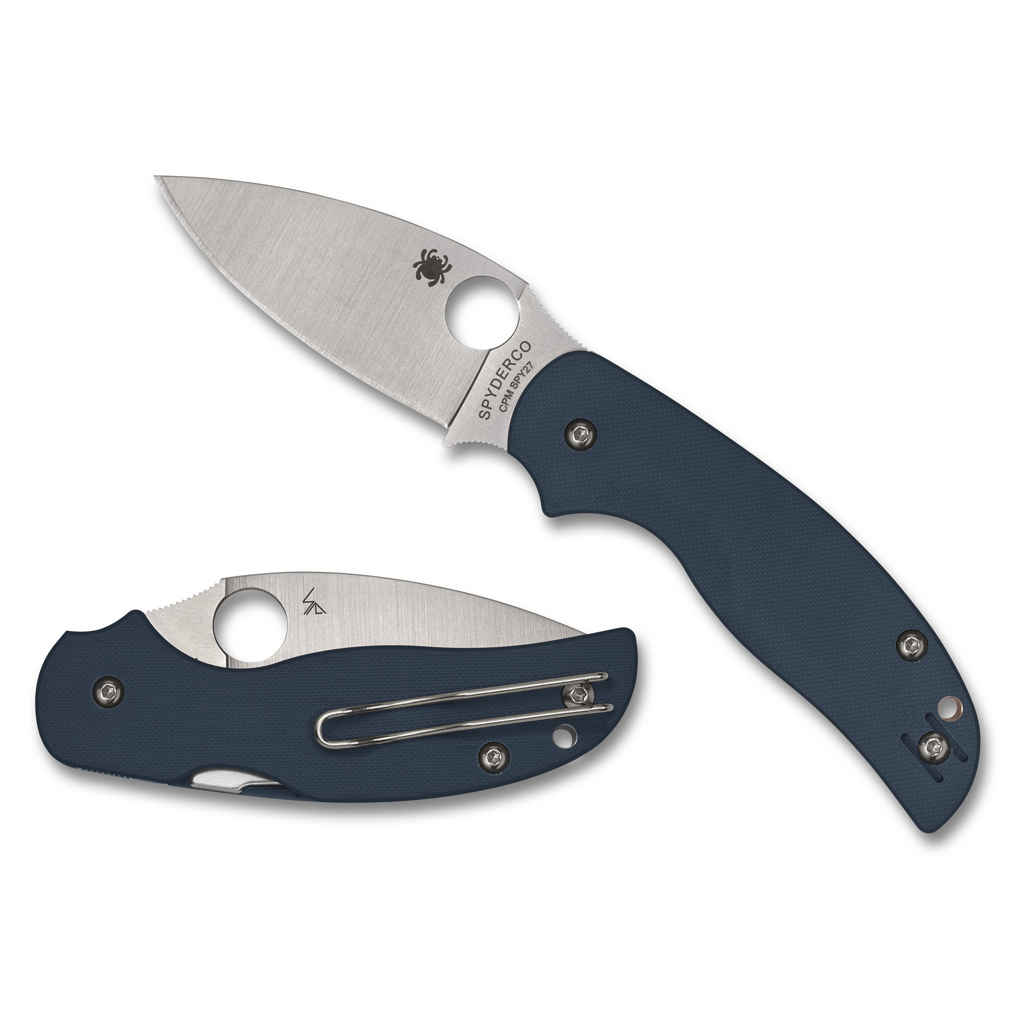 Spyderco Sage 5 CPM SPY27 Folding Knife 3″ – Silver