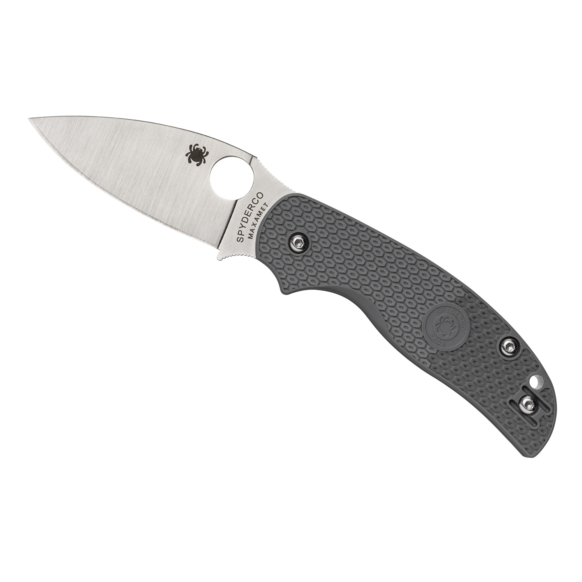 Spyderco Sage 5 Lightweight Maxamet Folding Knife 3″ – Gray, Silver