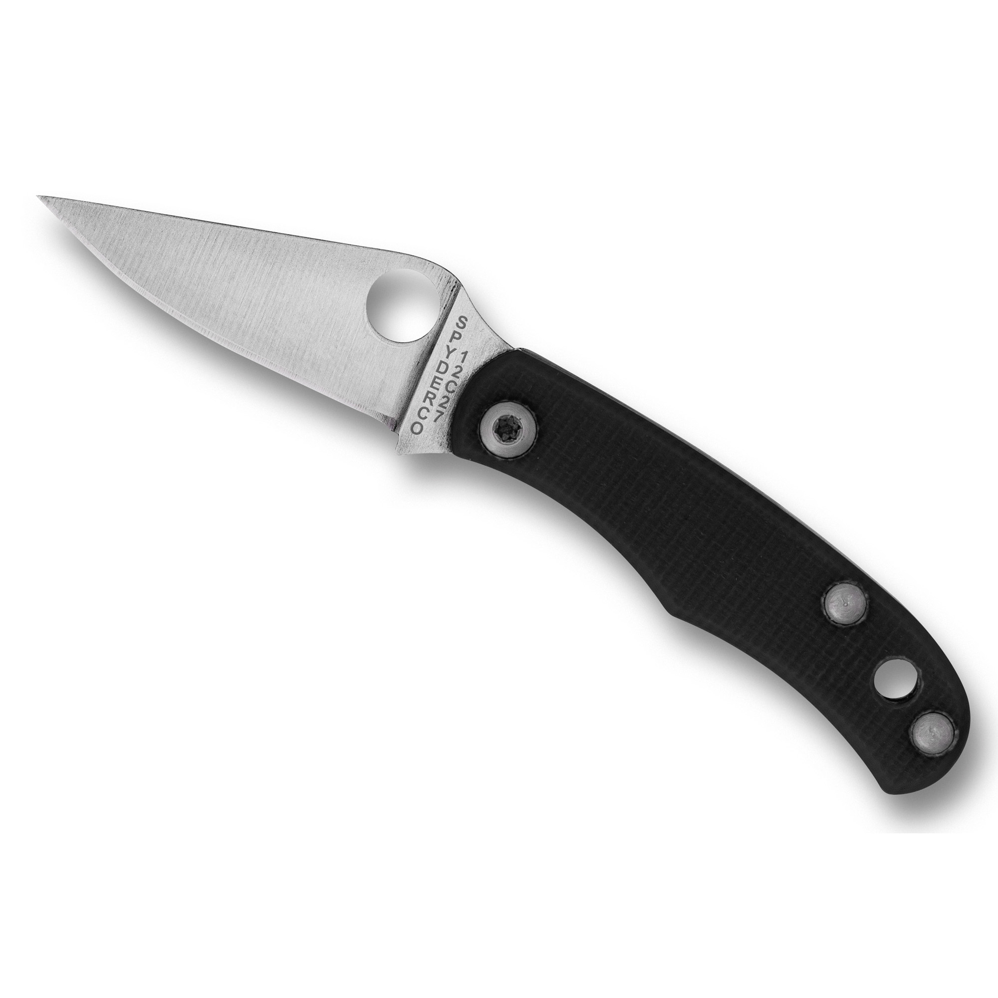 Spyderco BUG 12C27 Folding Knife 1.27″ – Silver