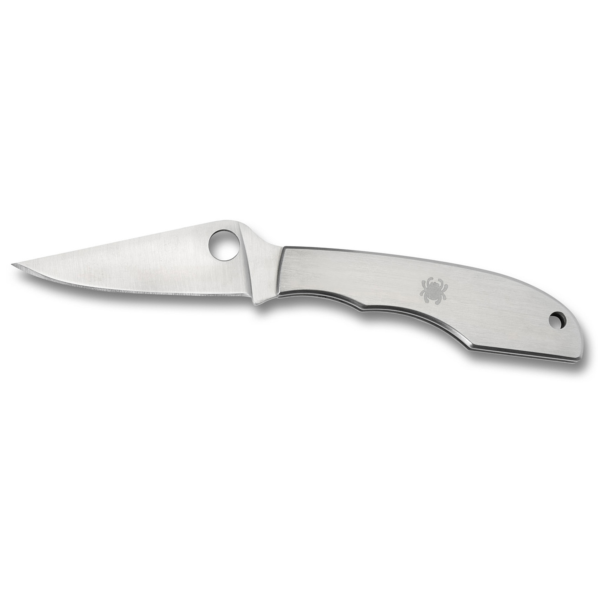 Spyderco Grasshopper Sandvik 12C27 Folding Knife 2.3″ – Silver