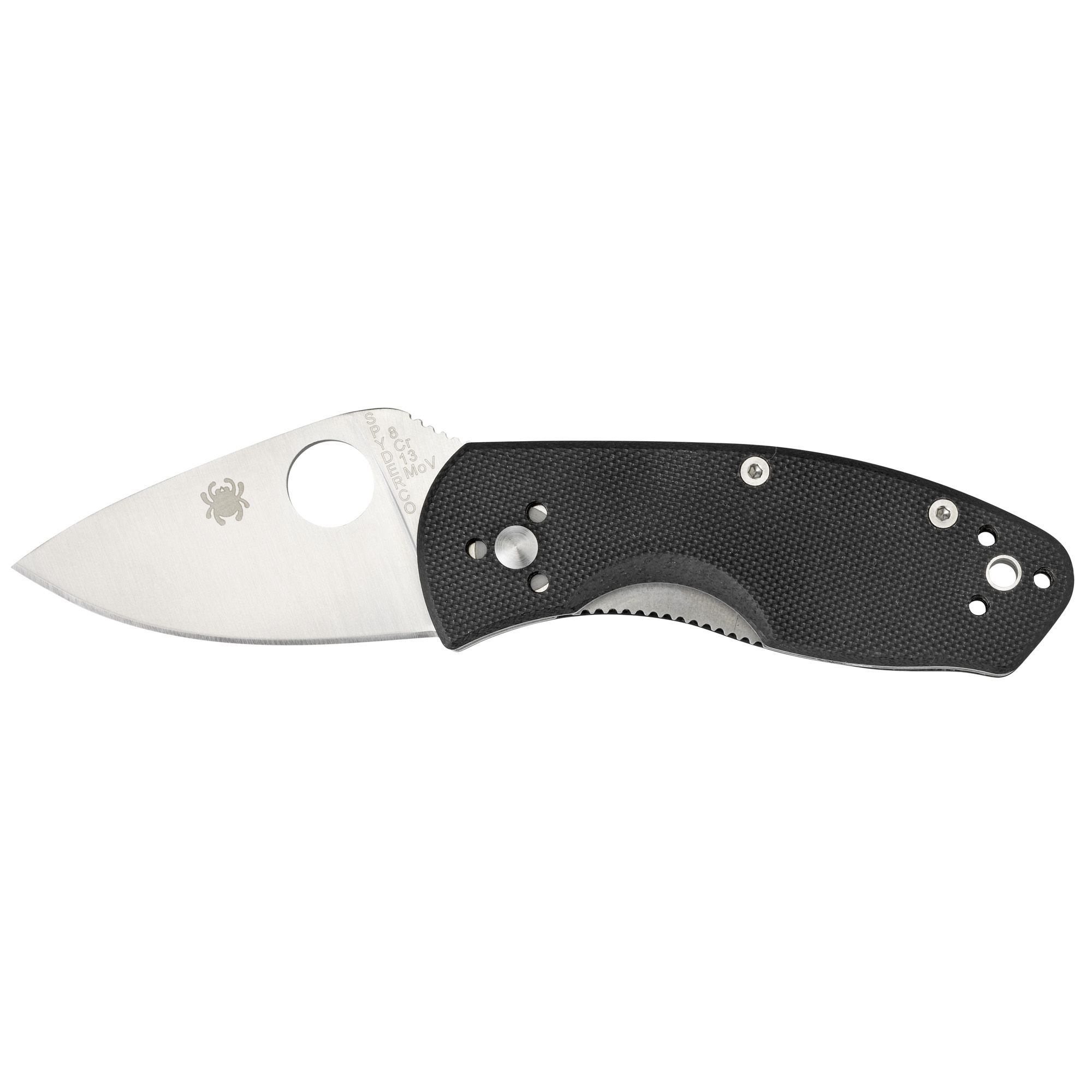 Spyderco Ambitious 8Cr13MoV Folding Knife 2.31″ – Silver