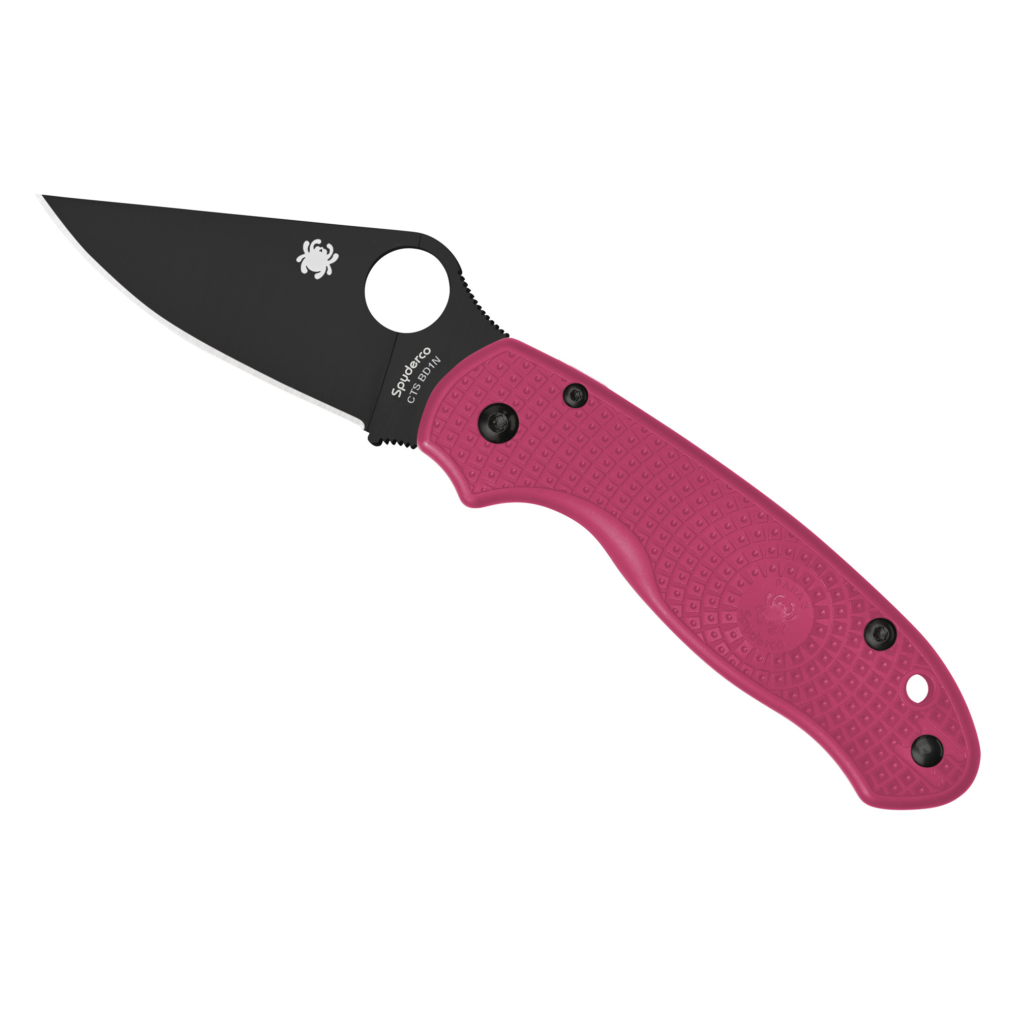 Spyderco Para 3 Lightweight CTS BD1N Folding Knife 2.92″ – Black, Pink