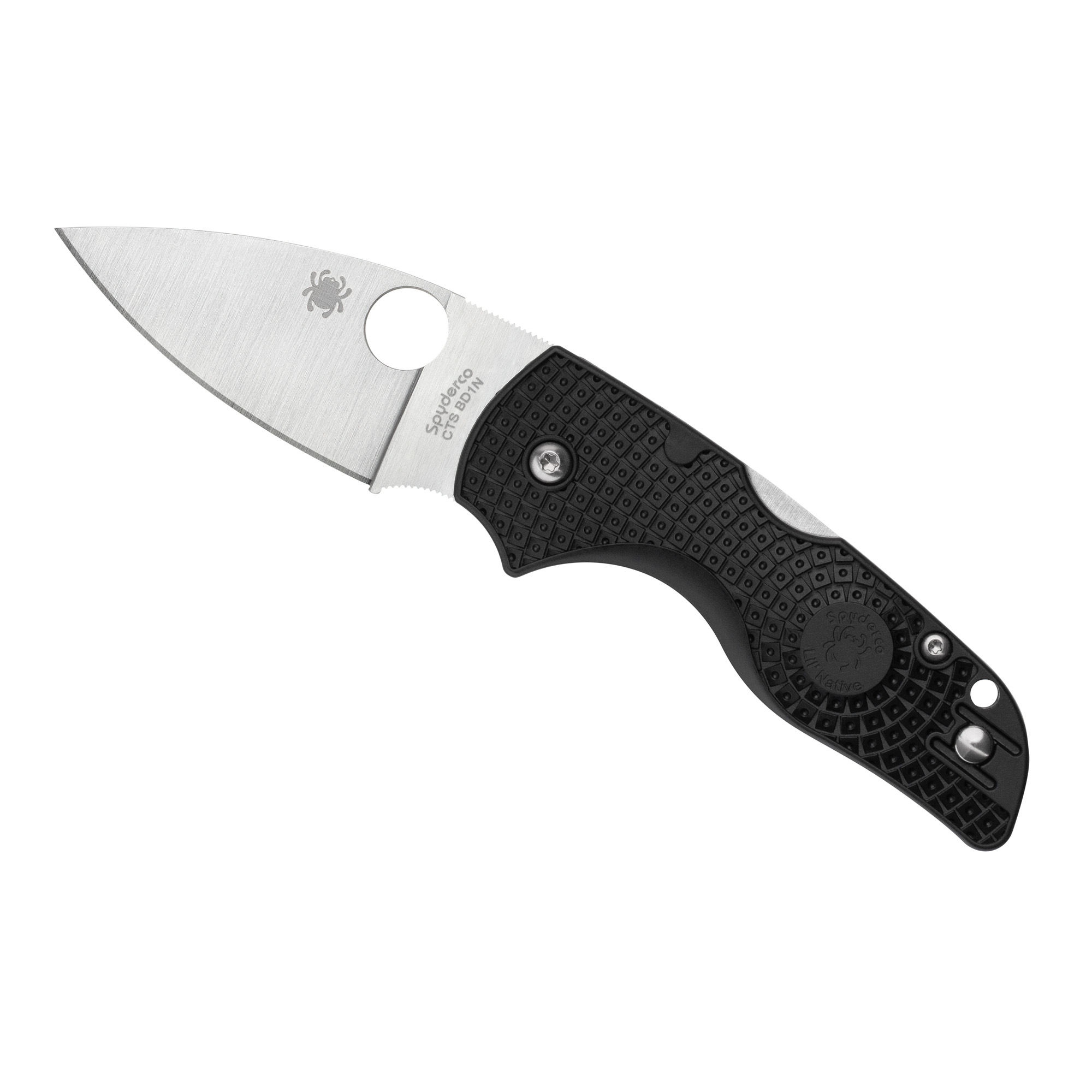 Spyderco Lil Native Lightweight CTS BD1N Folding Knife 2.43″ – Silver