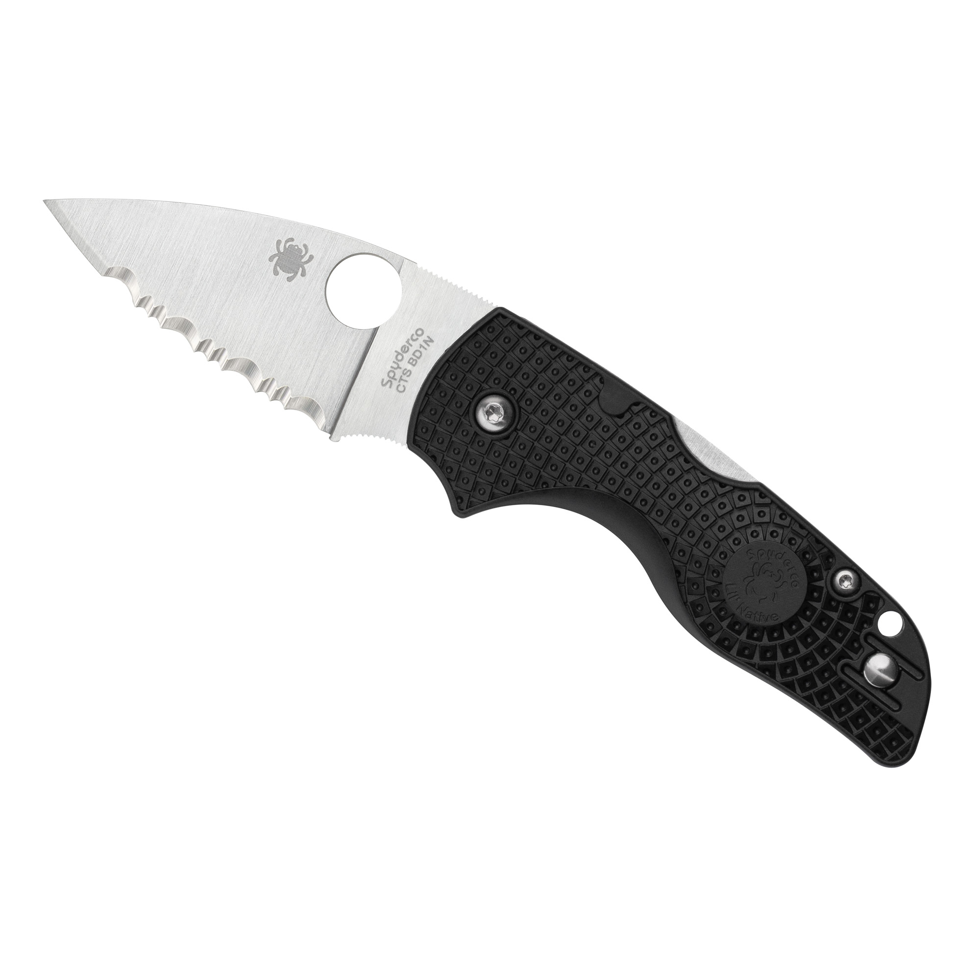 Spyderco Lil Native Lightweight CTS BD1N Folding Knife 2.43″ – Silver