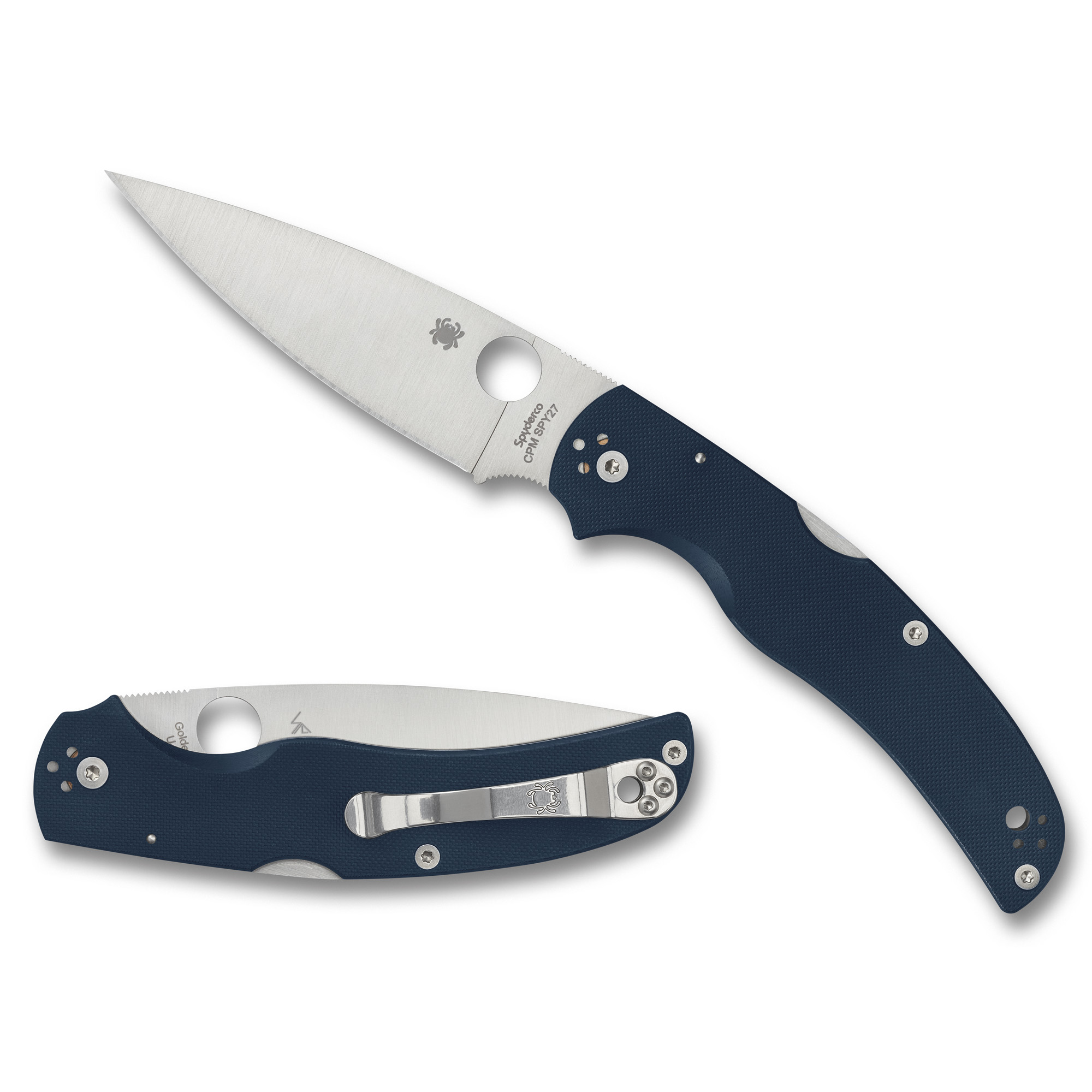 Spyderco NATIVE CHIEF CPM SPY27 Folding Knife 4.08″ – Silver