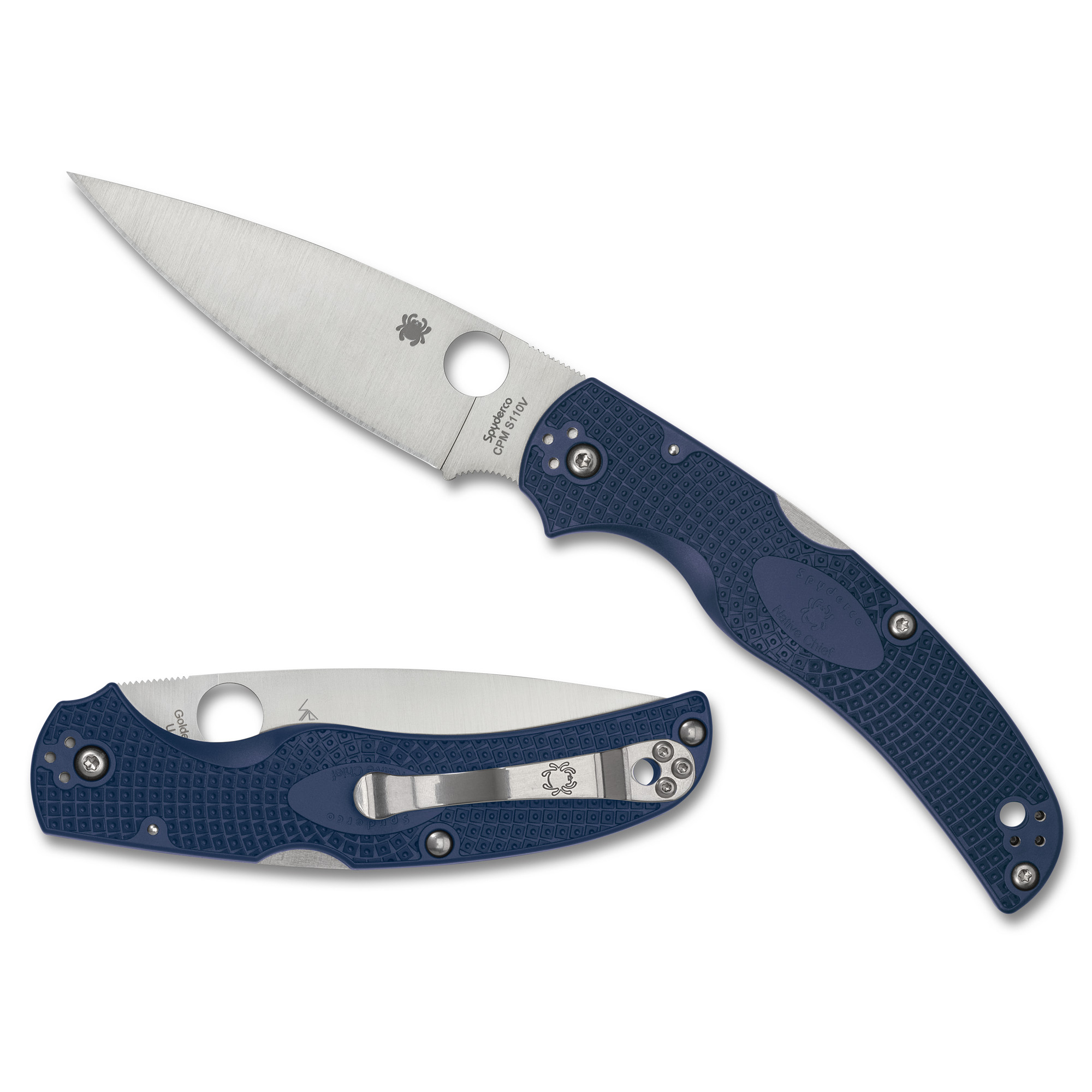 Spyderco NATIVE CHIEF LIGHTWEIGHT CPM-S110V Folding Knife 4.02″ – Silver