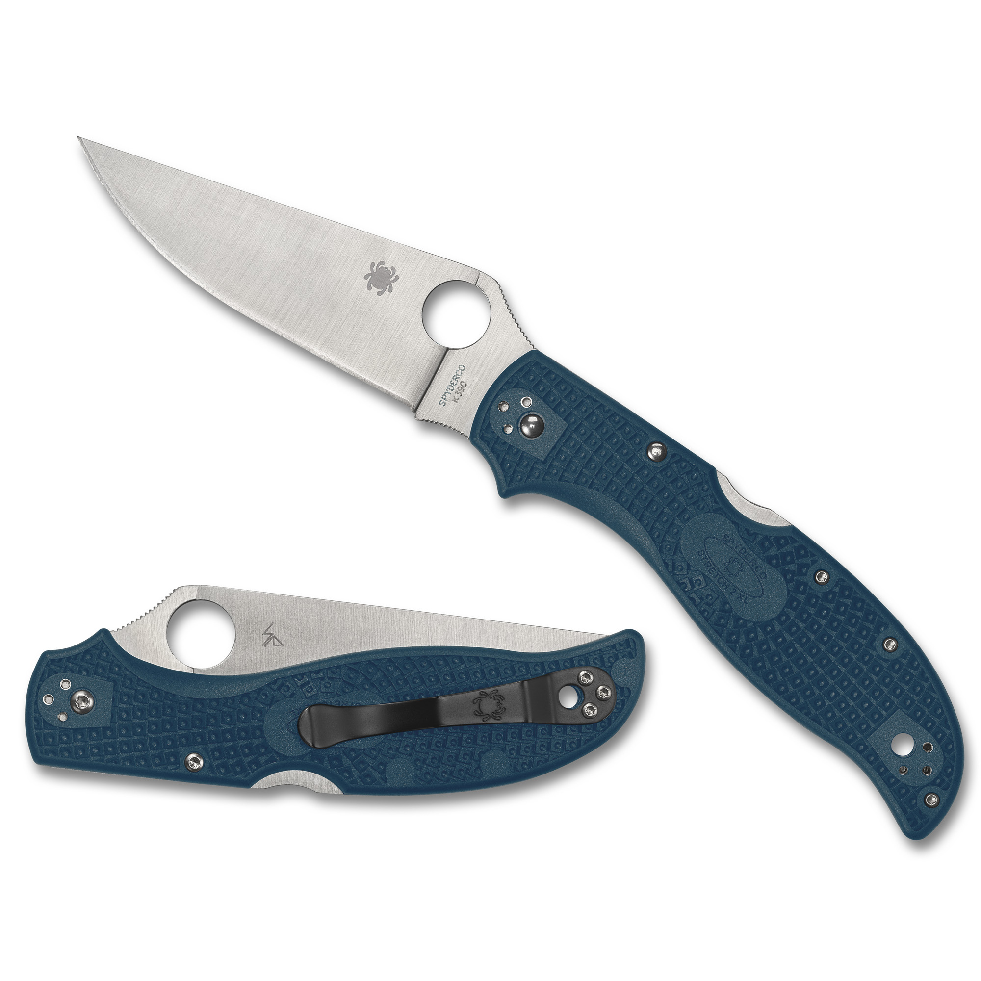 Spyderco Stretch 2 XL K390 Folding Knife 3.99″ – Silver