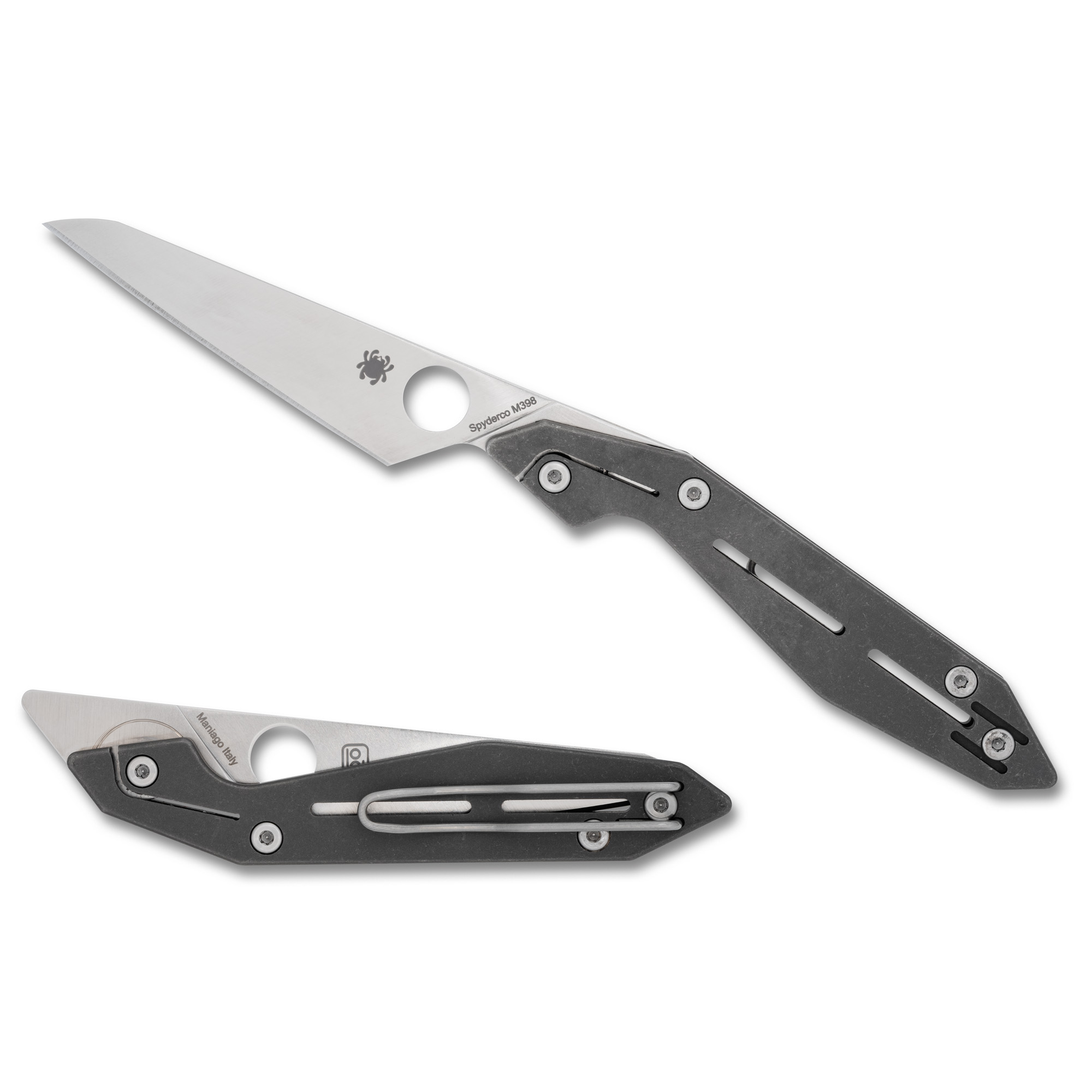 Spyderco NAND M398 Folding Knife 3.19″ – Silver