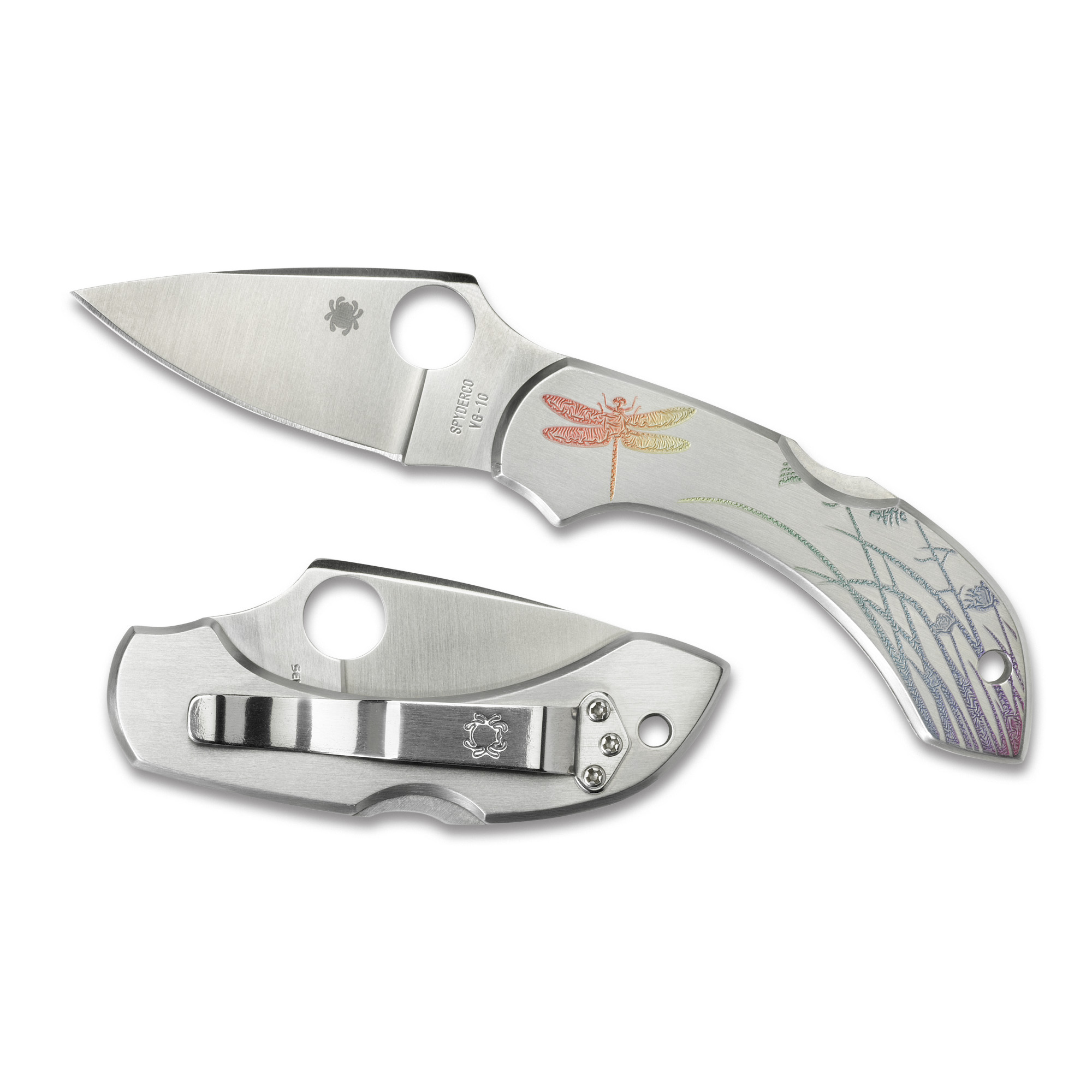 Spyderco Dragonfly VG-10 Folding Knife 2.313″ – Silver