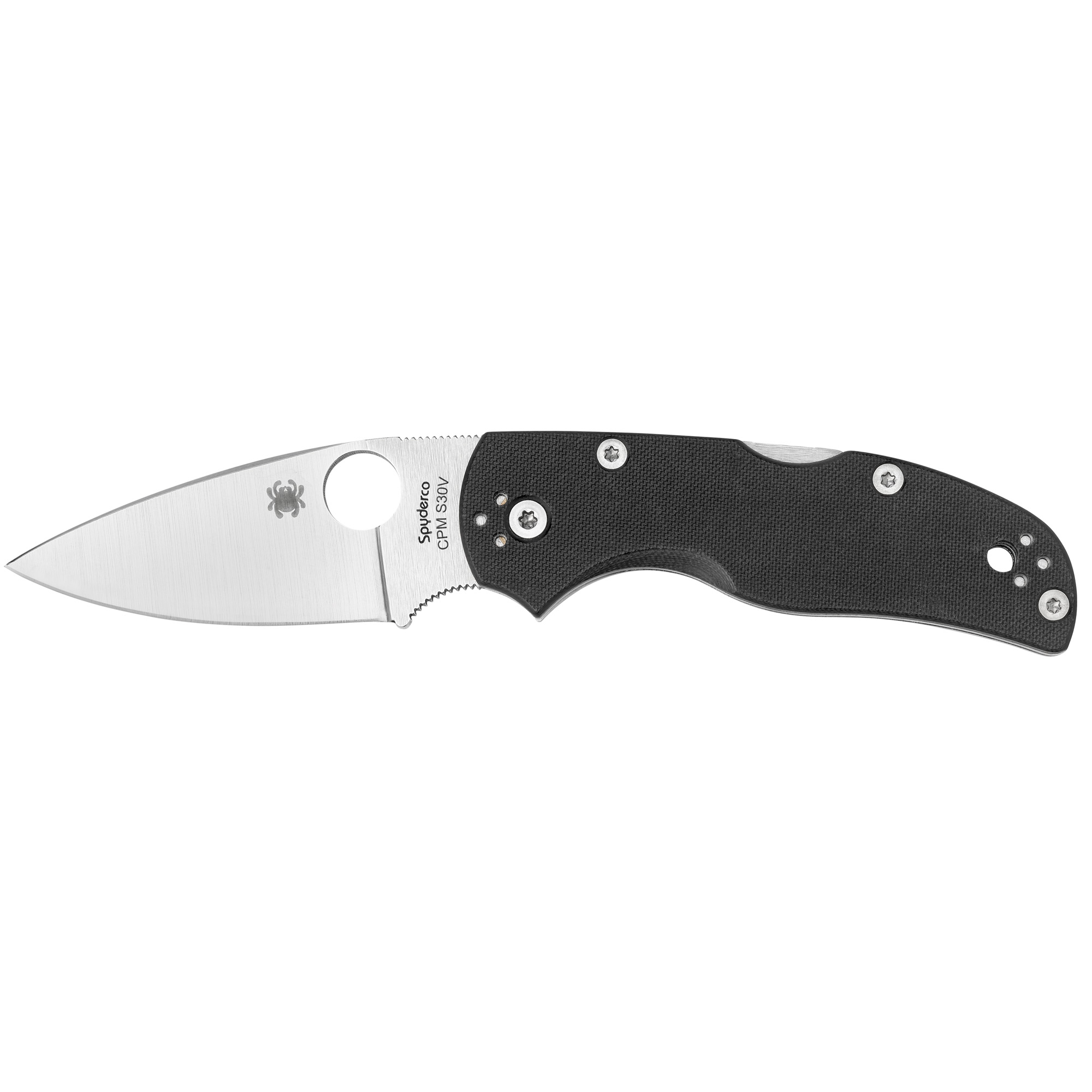 Spyderco Native 5 CPM-S30V Folding Knife 2.95″ – Silver