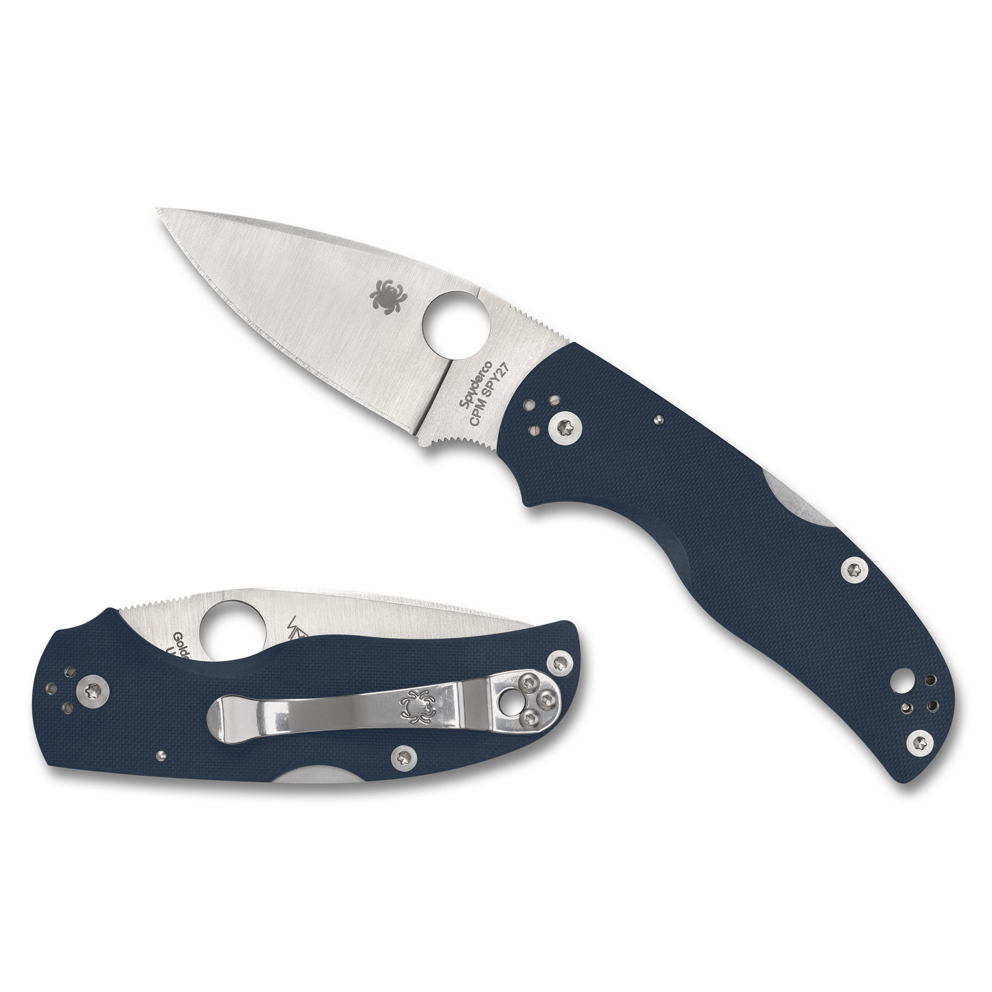 Spyderco Native 5 CPM SPY27 Folding Knife 3″ – Silver