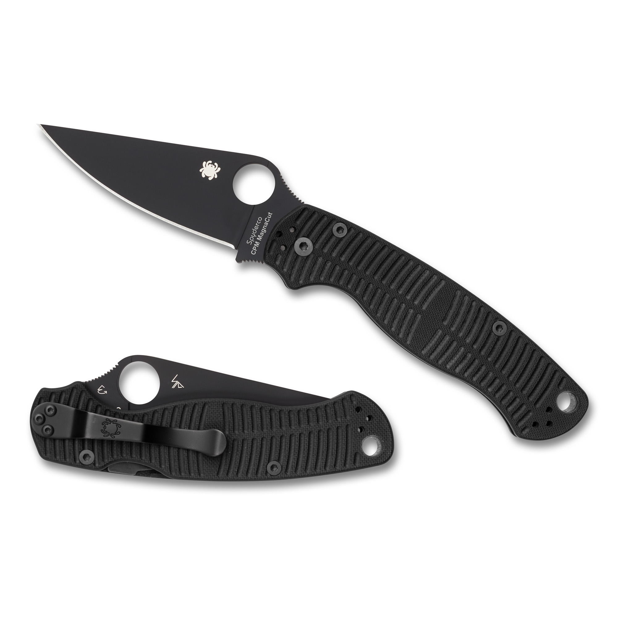 Spyderco Para Military 2 Salt CPM MagnaCut Folding Knife 3.45″ – Black