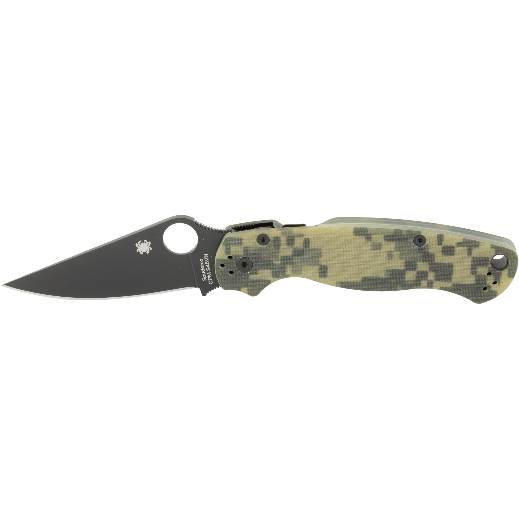 Spyderco Para Military 2 CPM-S45V Folding Knife 3.438″ – Silver