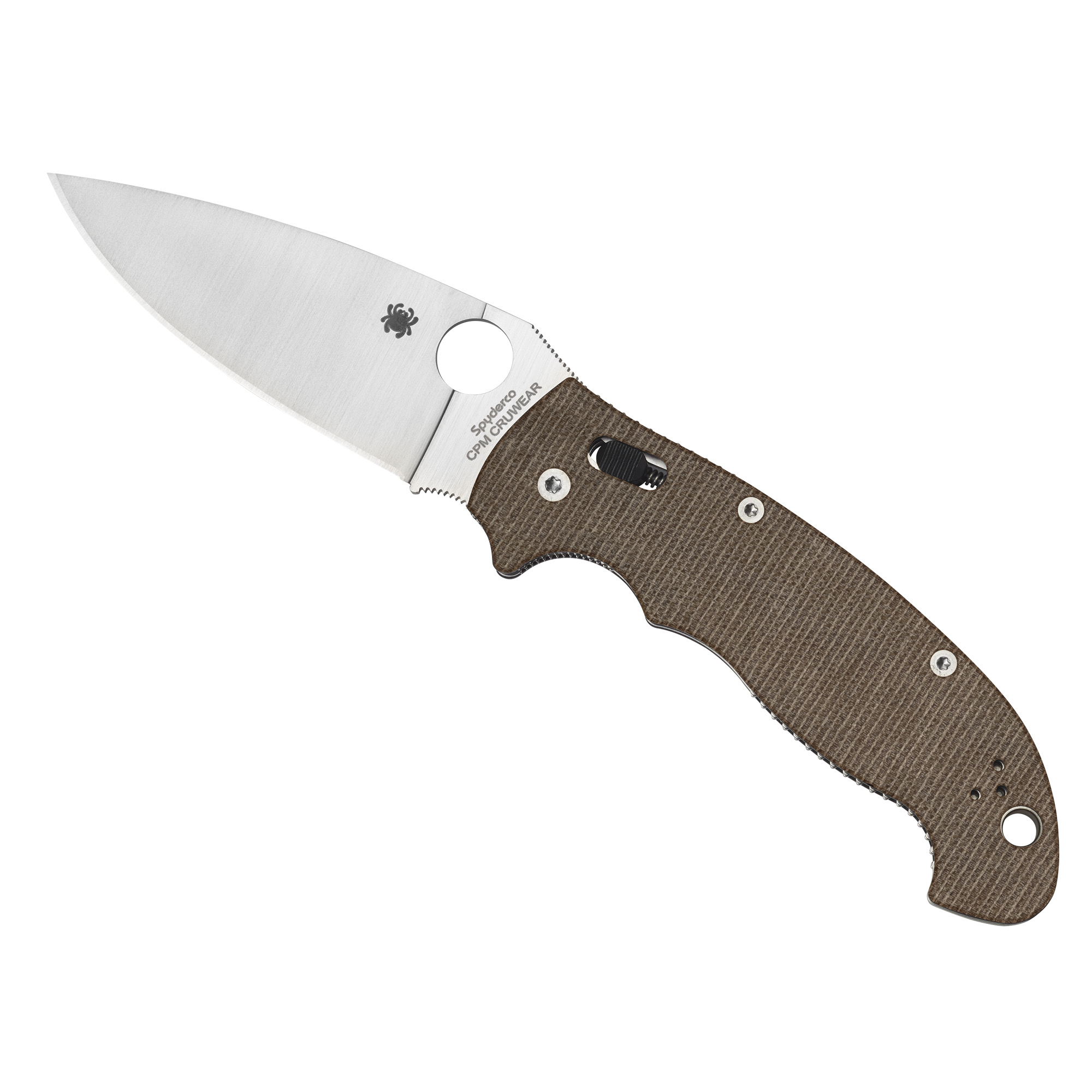 Spyderco MANIX 2 XL CRU-WEAR Folding Knife 3.85″ – Brown