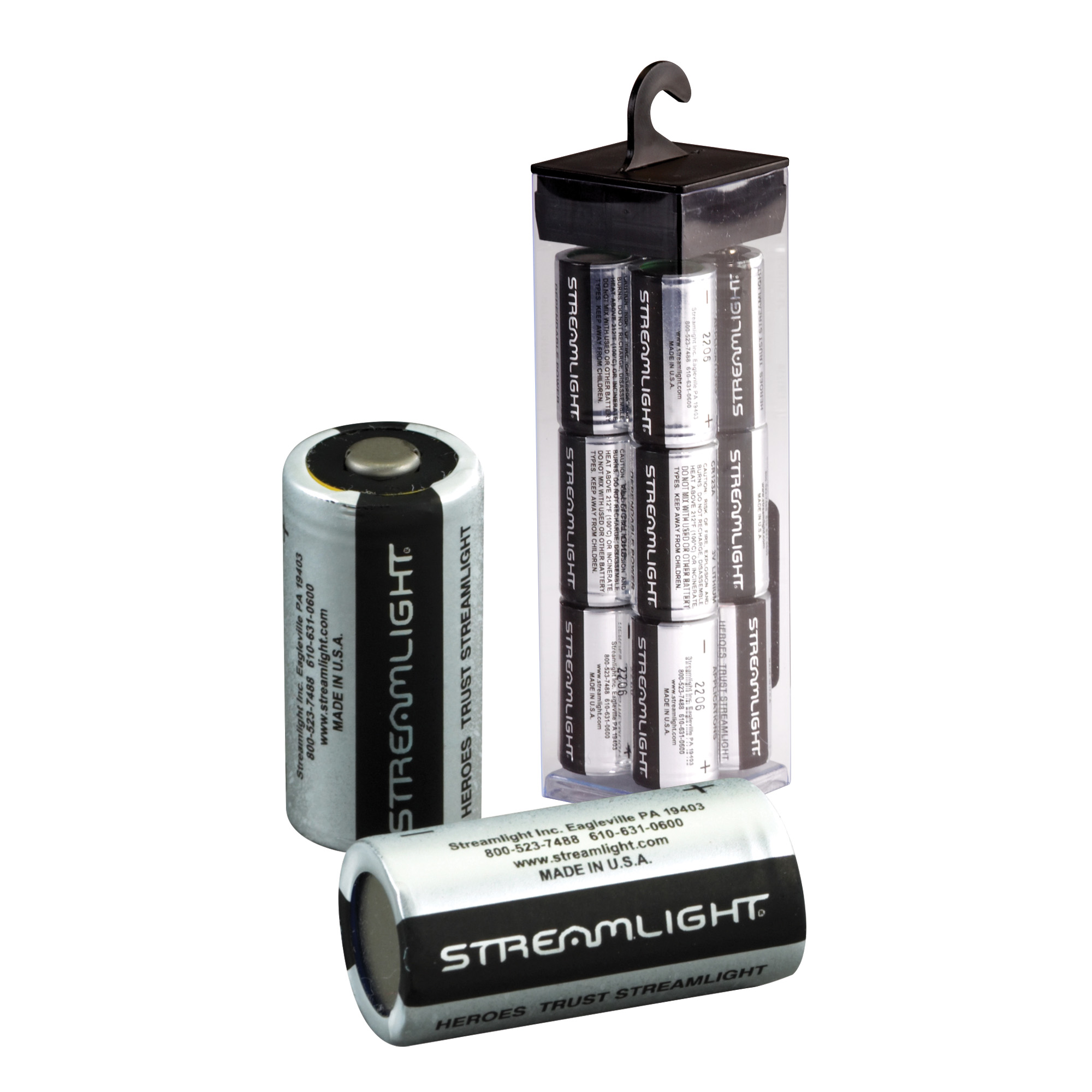 Streamlight 3V Lithium CR123 Battery – 12/Pack – Blue