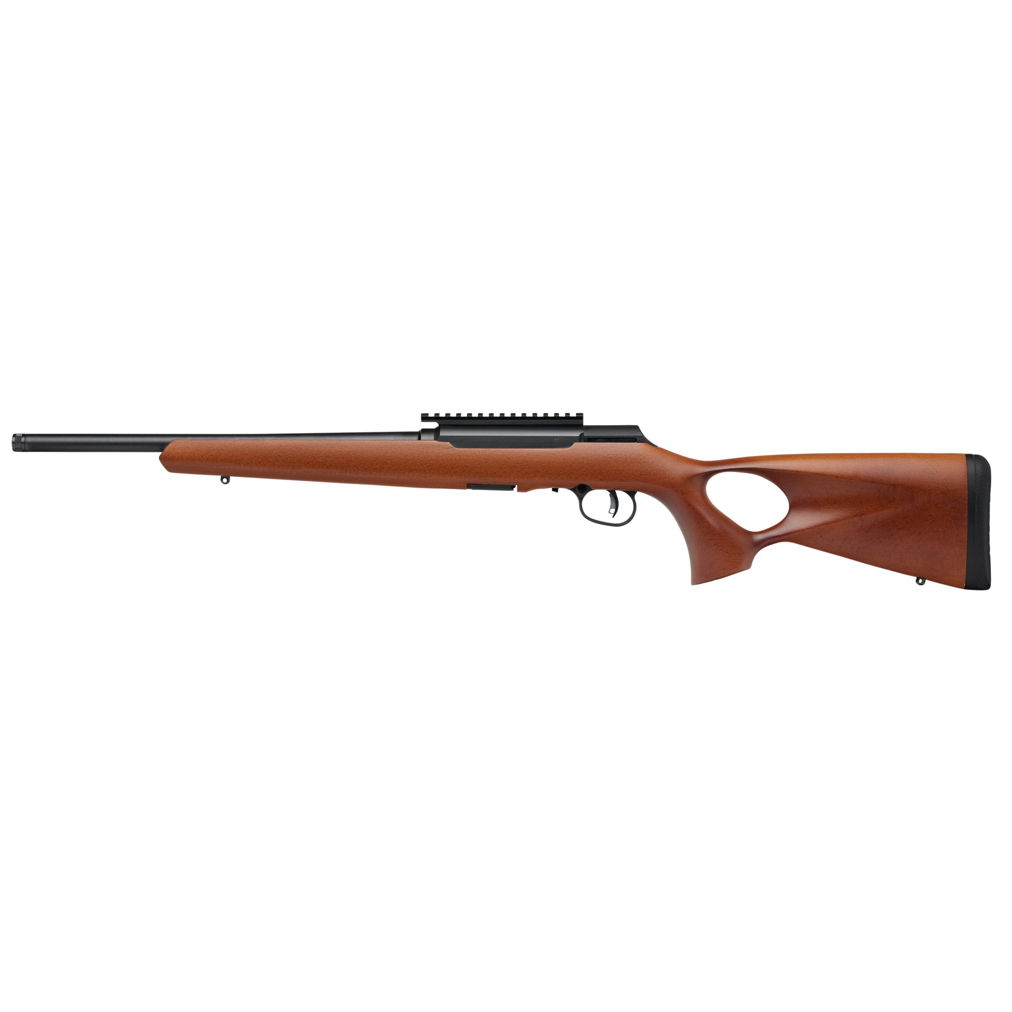 Savage A22 Timber Thumbhole 18″ 22 LR 10rd – Black