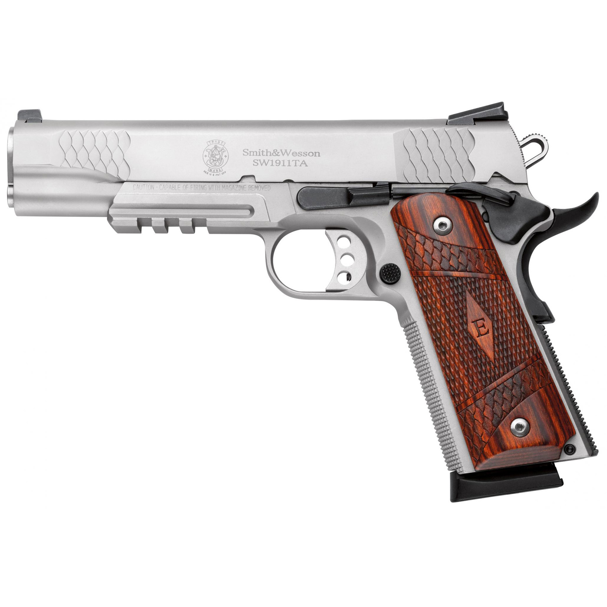 Smith & Wesson SW1911TA “E” Series 5″ 45 ACP 8rd Night Sights – Silver