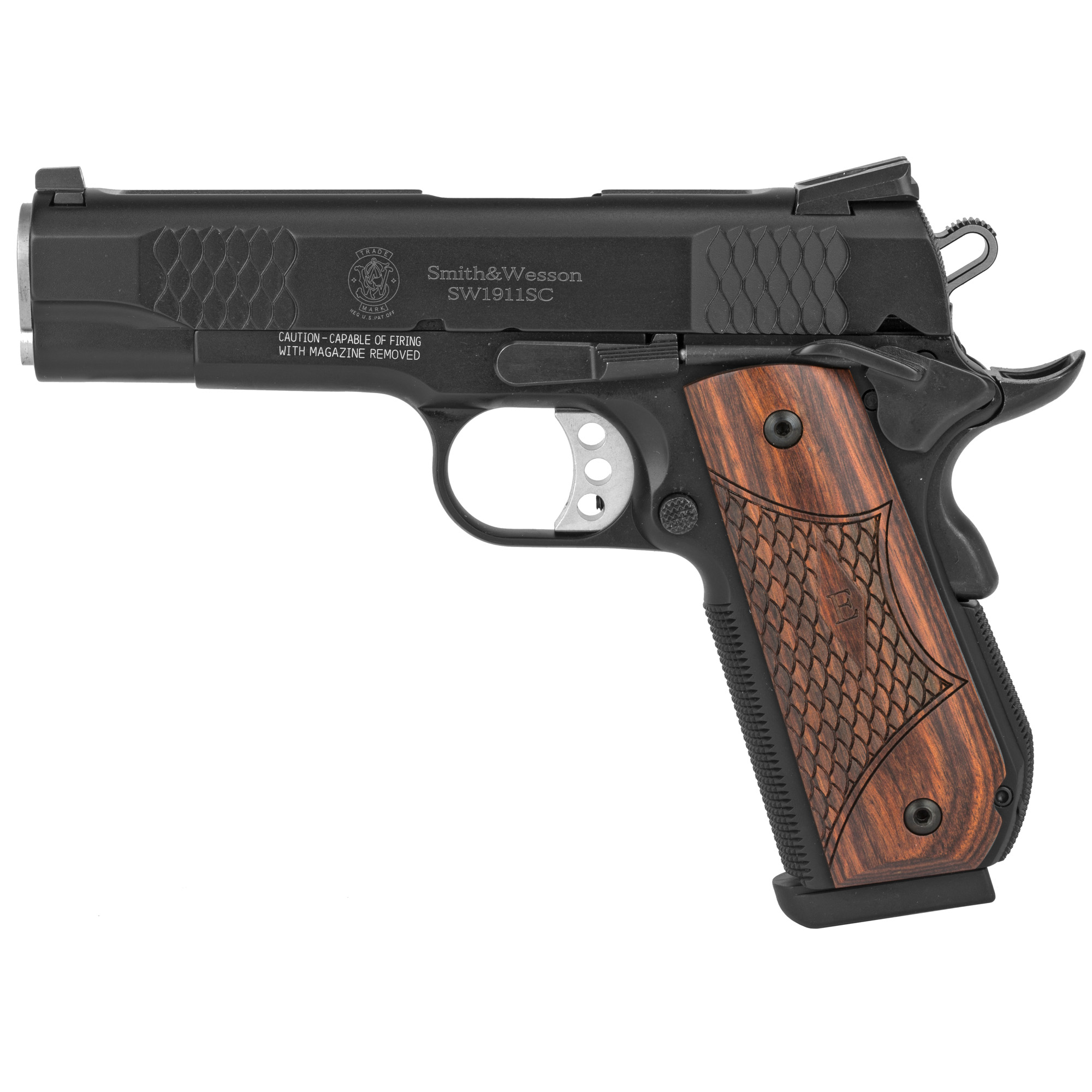 Smith & Wesson SW1911SC “E” Series 4.25″ 45 ACP 8rd Night Sights – Black