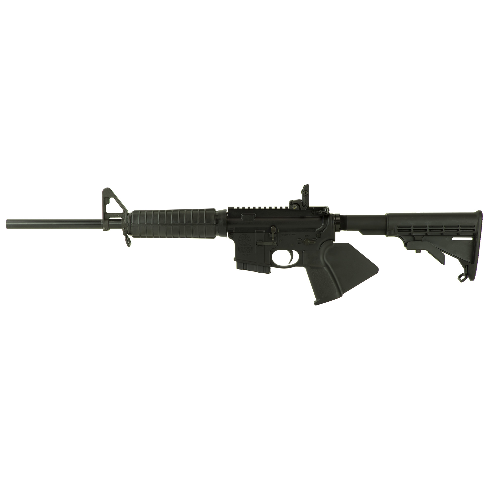 Smith & Wesson M&P 15 Sport II AR 16″ 5.56 NATO 10rd Flip Up Rear – Black