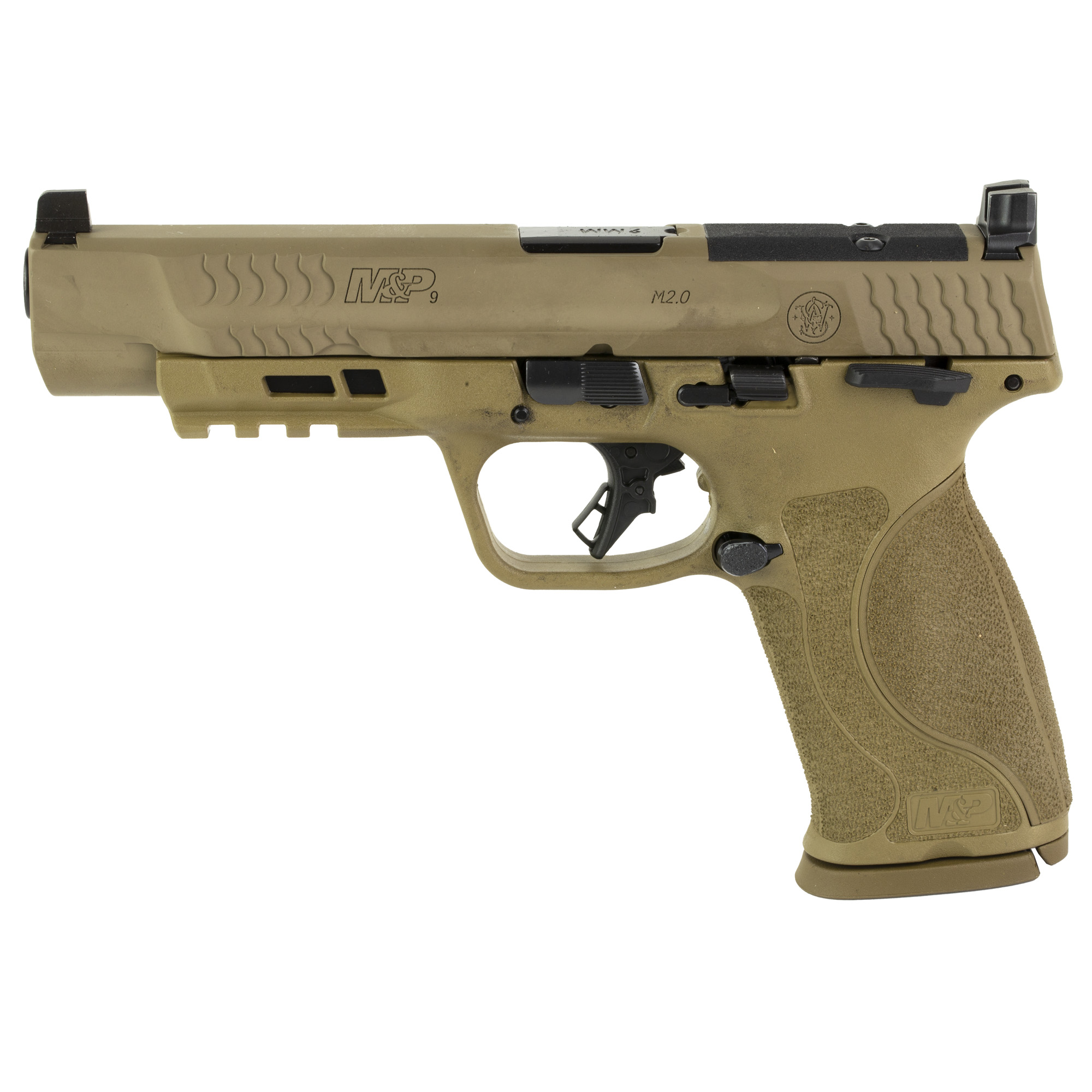 Smith & Wesson M&P9 M2.0 Striker Fired 5″ 9mm 17rd 3 Dot – Flat Dark Earth