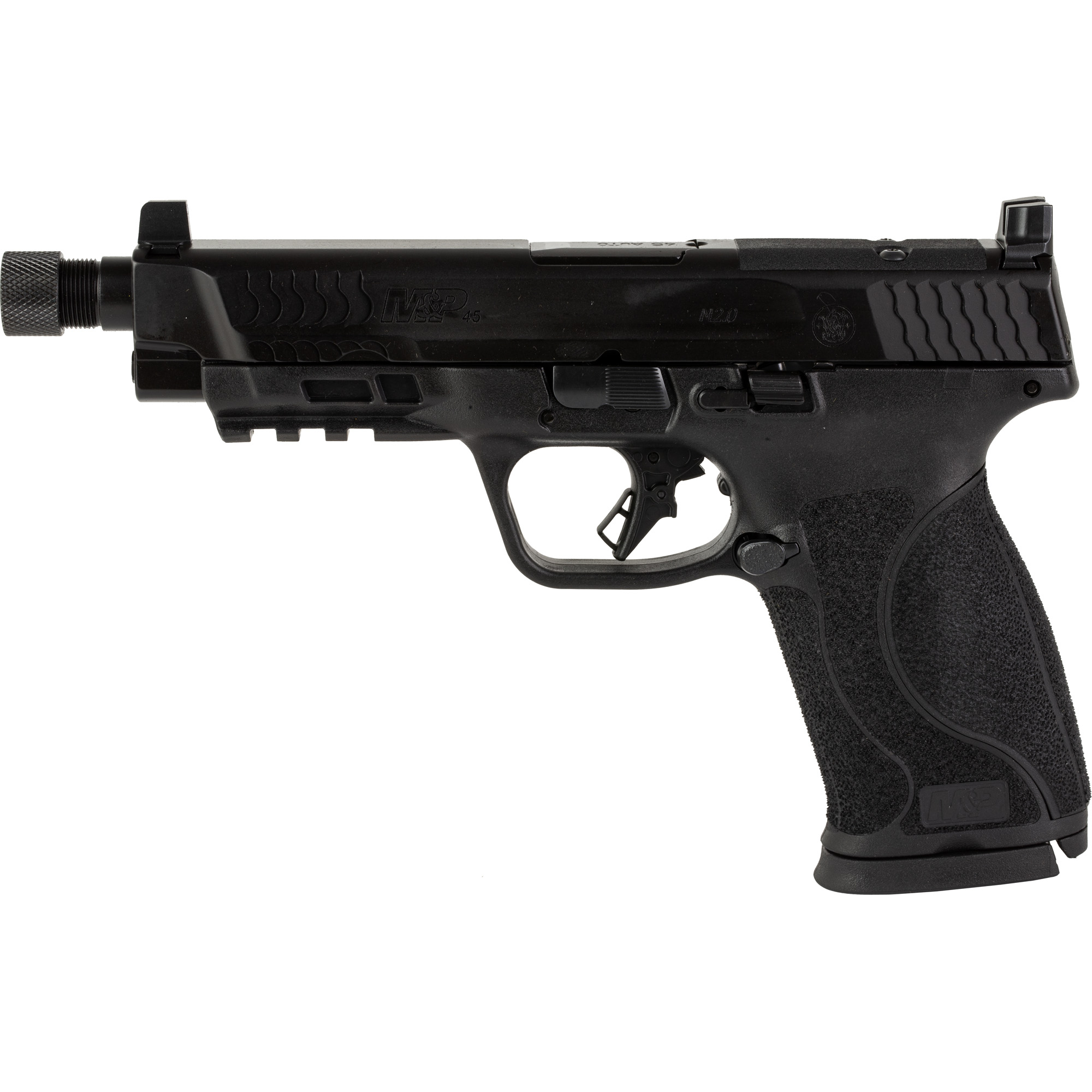 Smith & Wesson M&P45 M2.0 Striker Fired 5.125″ 45 ACP 10rd Optic Height Sights – Black