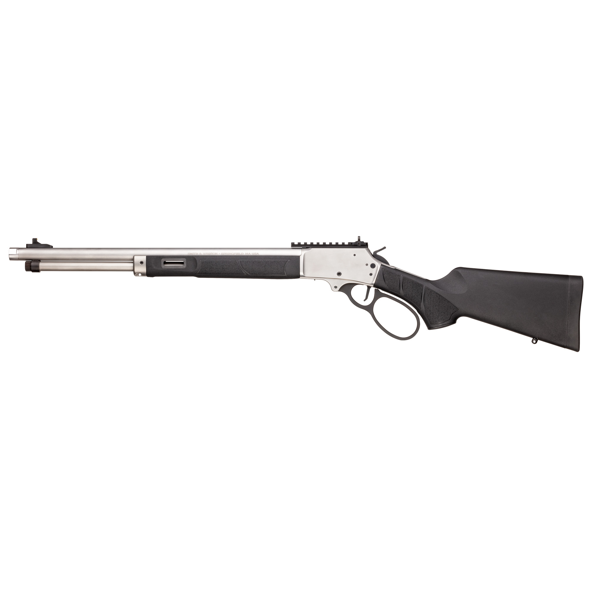 Smith & Wesson 1854 Lever 19.25″ 44 Magnum 9rd – Black, Silver