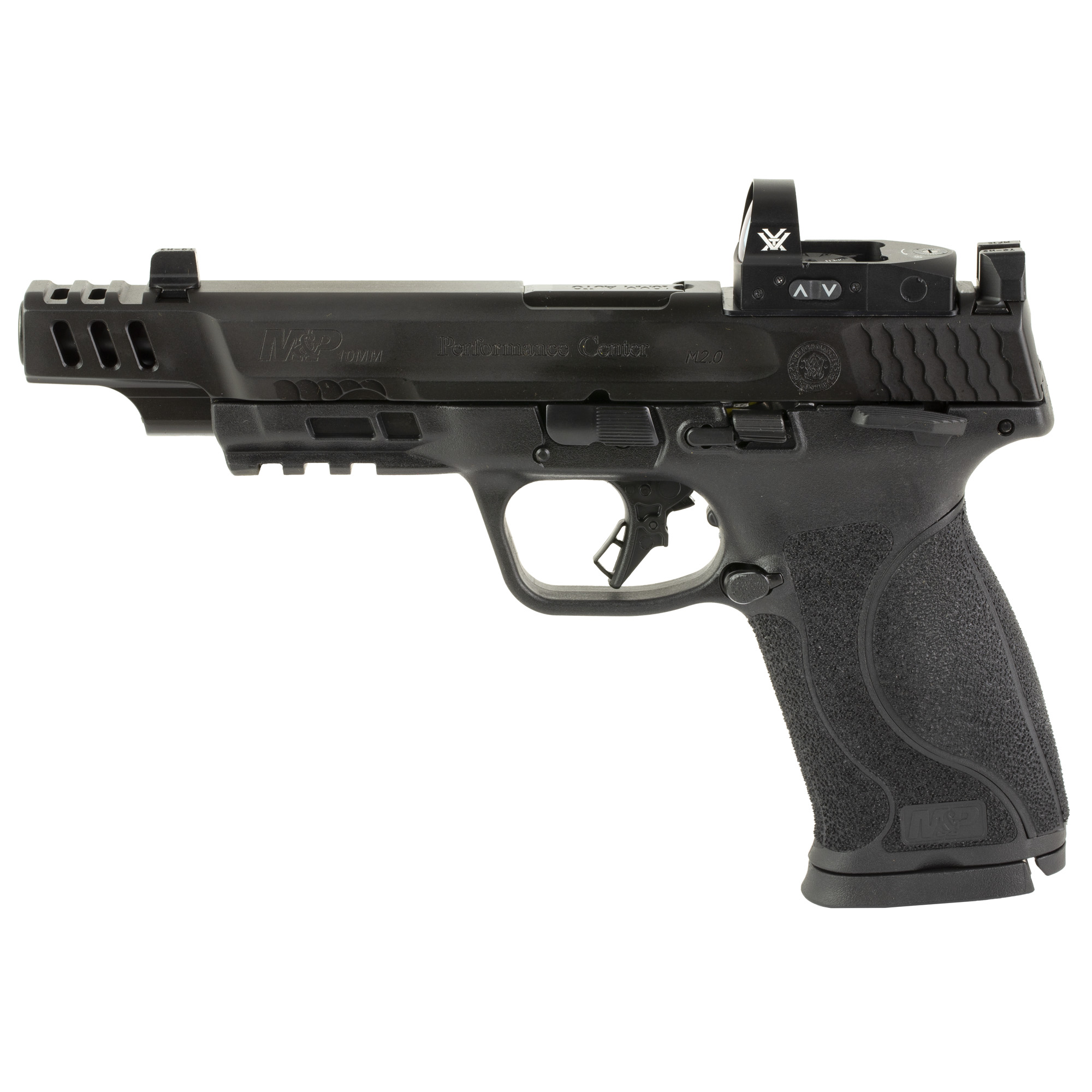 Smith & Wesson M&P M2.0 Striker Fired 5.6″ 10mm 15rd Optic Height Sights – Black