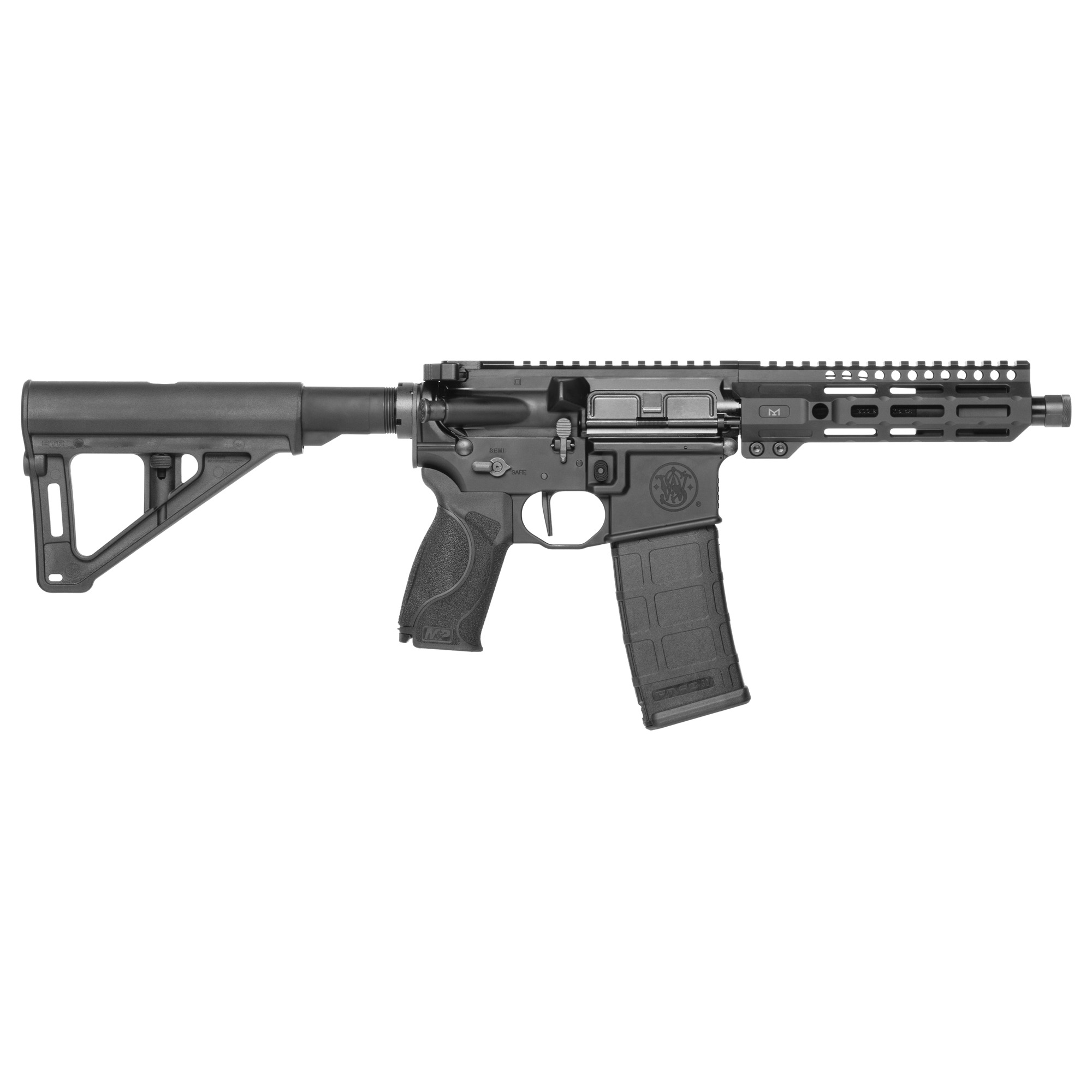 Smith & Wesson M&P 15 AXE Pistol AR 8" 300 Blackout 30 Rounds - Black-img-1