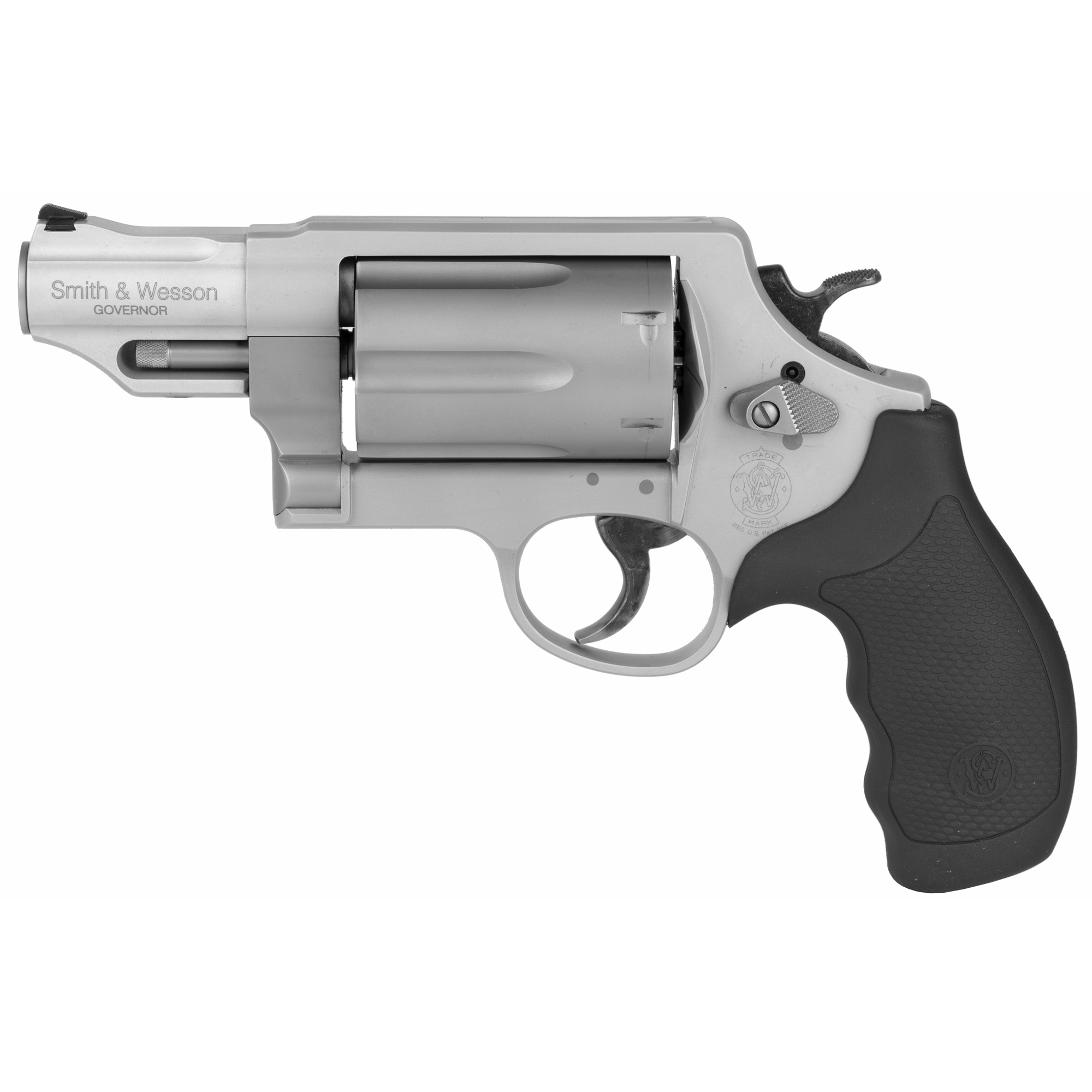 Smith & Wesson Governor Double Action 2.75″ 410 Gauge 2.5″ 45 Long Colt 6rd Black Ramp – Silver